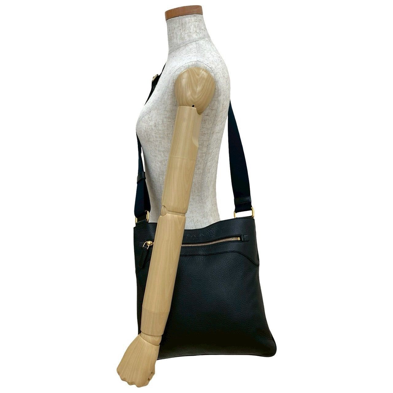 Prada Prada Shoulder Bag Black Leather Size ONE SIZE - 2 Thumbnail