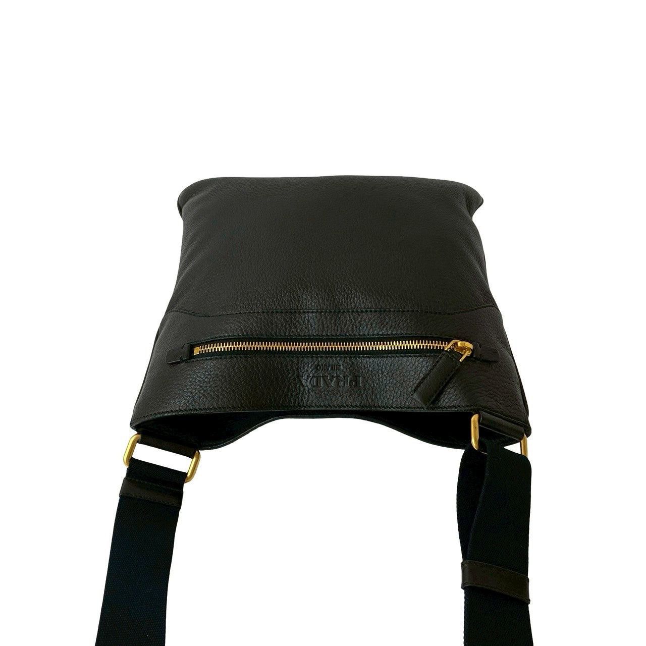 Prada Prada Shoulder Bag Black Leather Size ONE SIZE - 4 Thumbnail