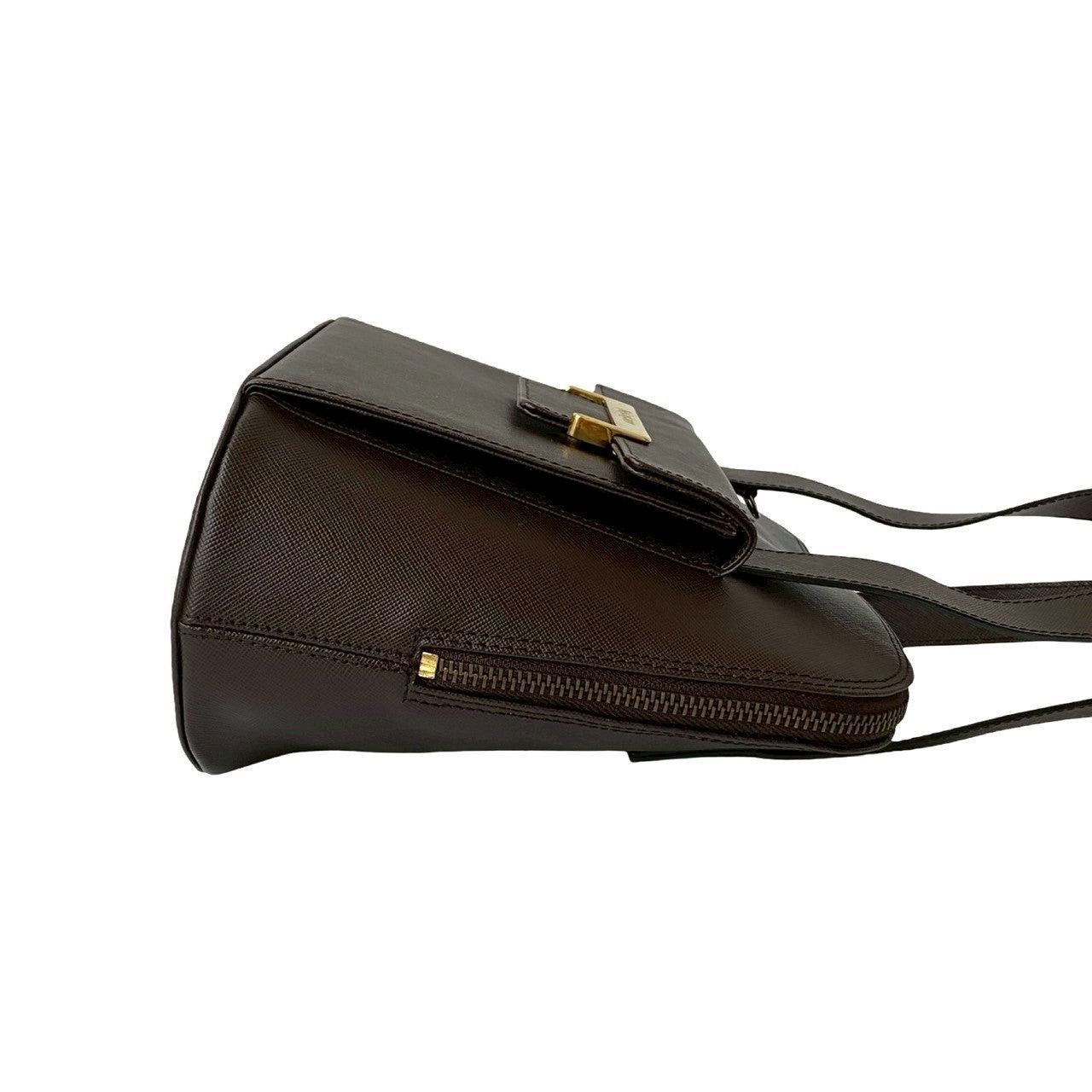 Yves Saint Laurent Yves Saint Laurent Shoulder Bag Brown Leather Size ONE SIZE - 6 Thumbnail