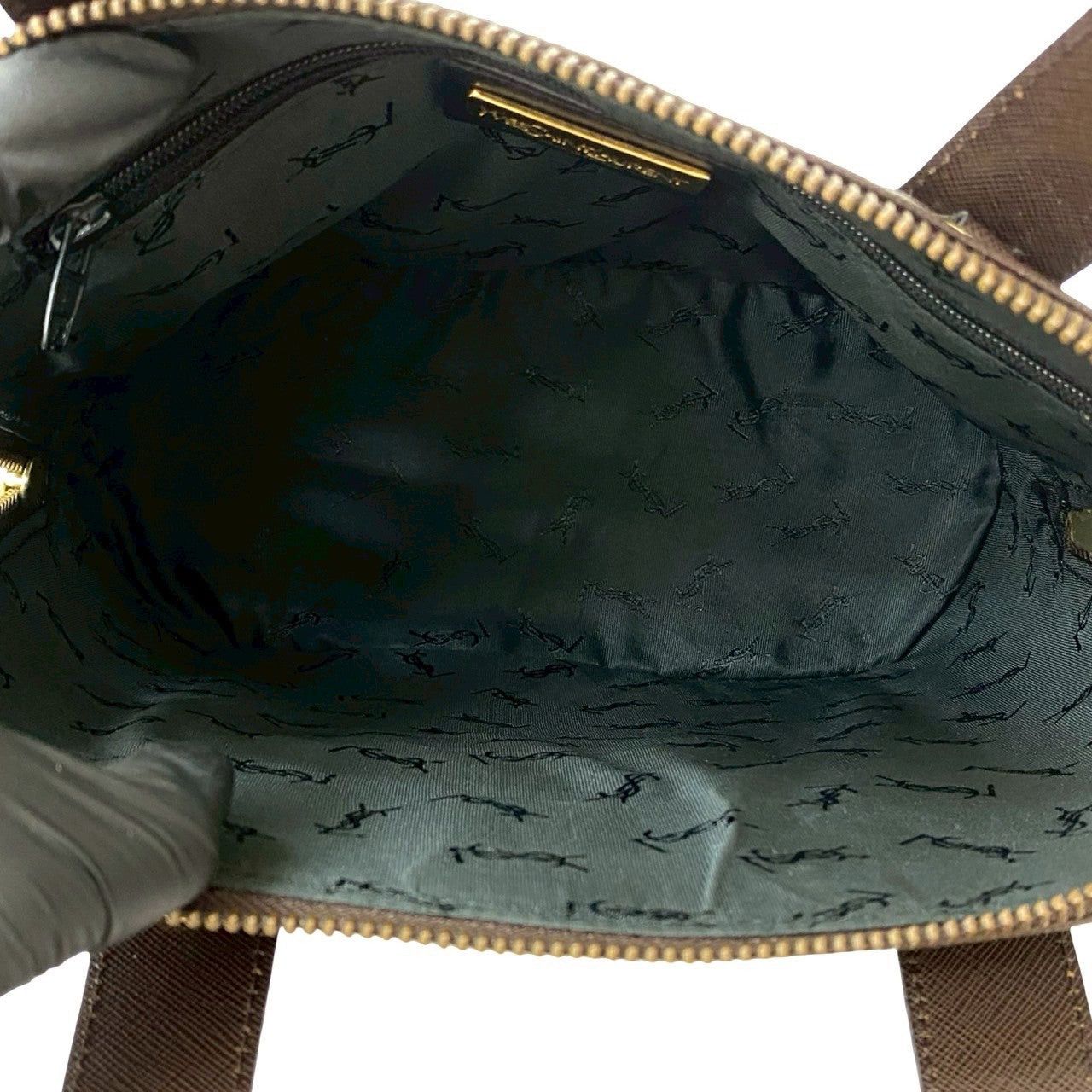 Yves Saint Laurent Yves Saint Laurent Shoulder Bag Brown Leather Size ONE SIZE - 9 Thumbnail