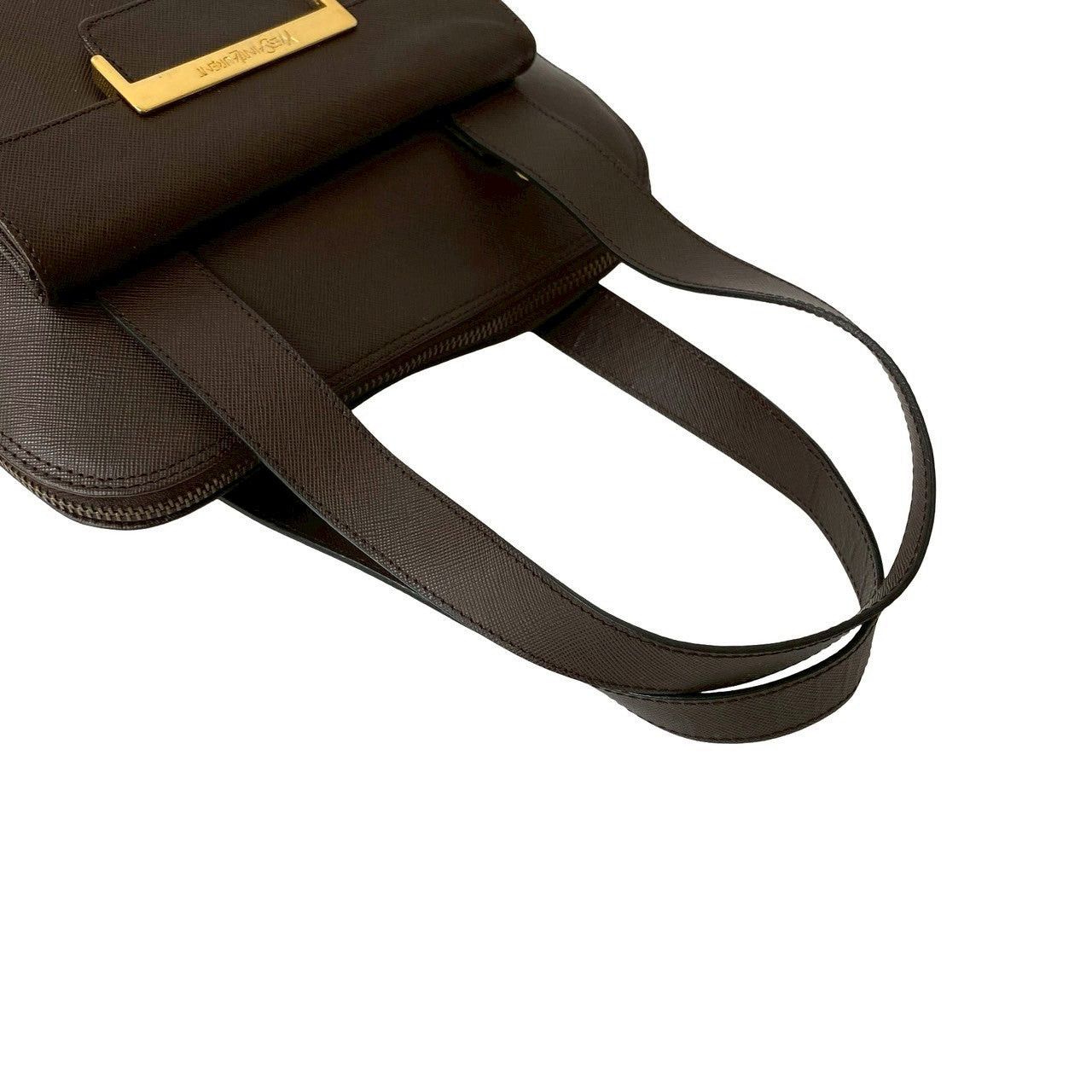 Yves Saint Laurent Yves Saint Laurent Shoulder Bag Brown Leather Size ONE SIZE - 4 Thumbnail