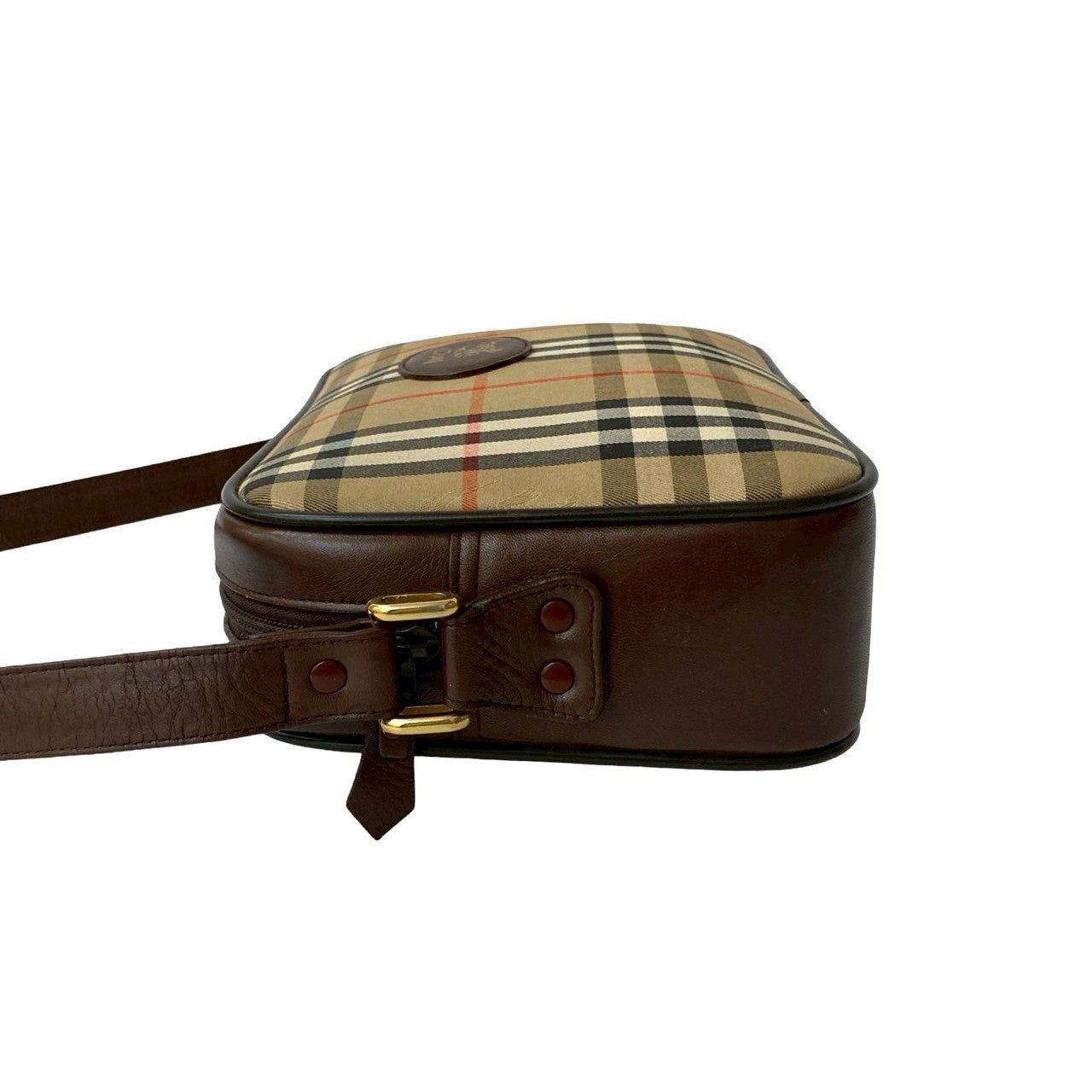 Burberry Burberry Shoulder Bag Brown Cotton Size ONE SIZE - 5 Thumbnail