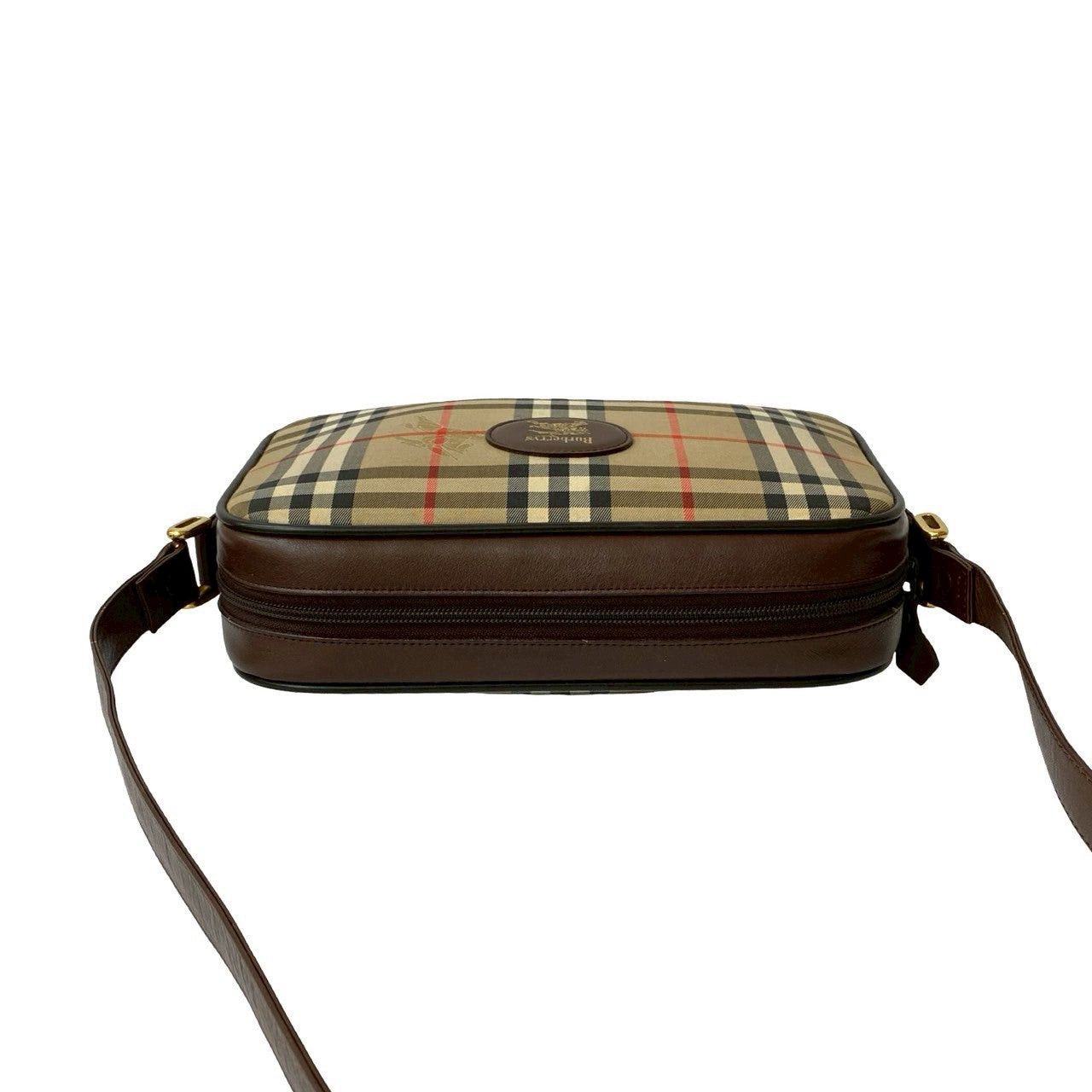 Burberry Burberry Shoulder Bag Brown Cotton Size ONE SIZE - 4 Thumbnail