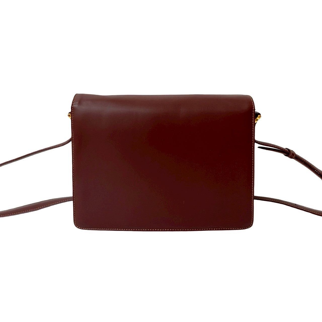Cartier Cartier Shoulder Bag Red Leather Size ONE SIZE - 3 Thumbnail