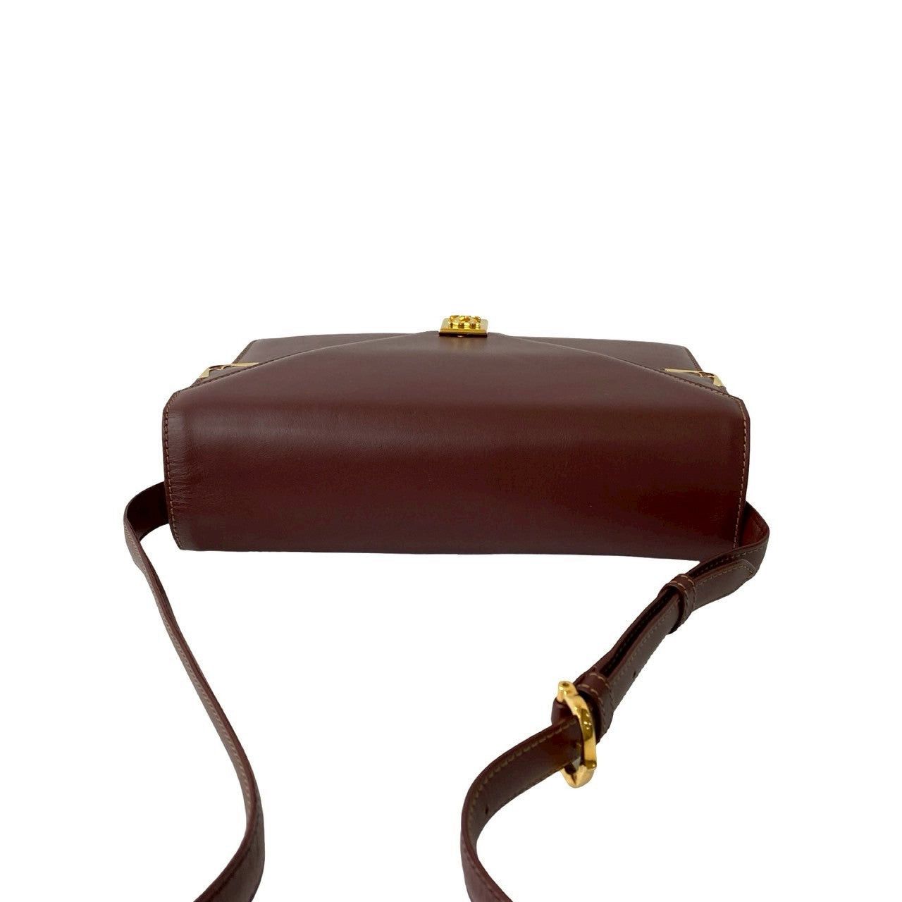 Cartier Cartier Shoulder Bag Red Leather Size ONE SIZE - 4 Thumbnail