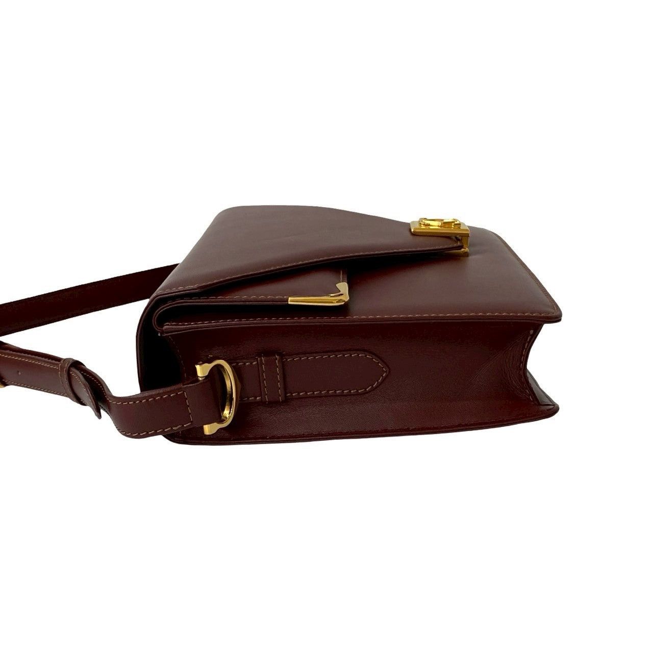 Cartier Cartier Shoulder Bag Red Leather Size ONE SIZE - 5 Thumbnail