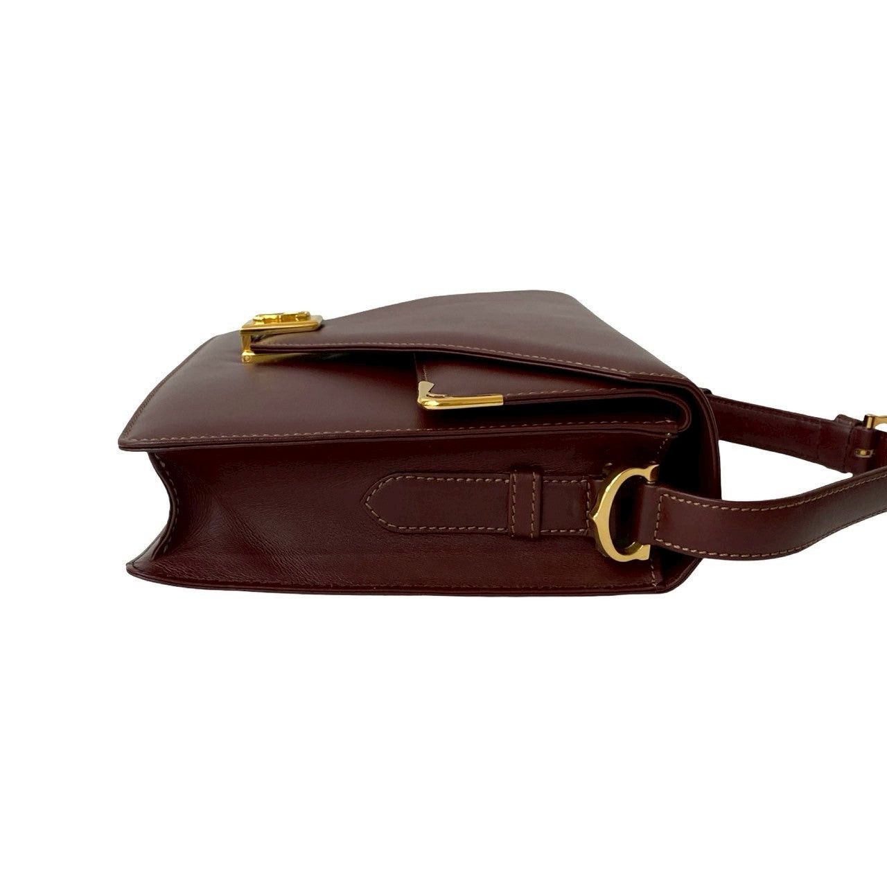Cartier Cartier Shoulder Bag Red Leather Size ONE SIZE - 6 Thumbnail