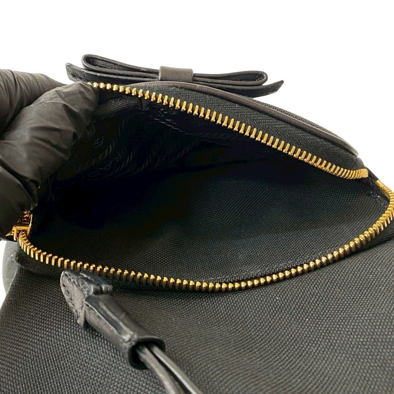 Prada Prada Shoulder Bag Black Cotton Size ONE SIZE - 10 Thumbnail