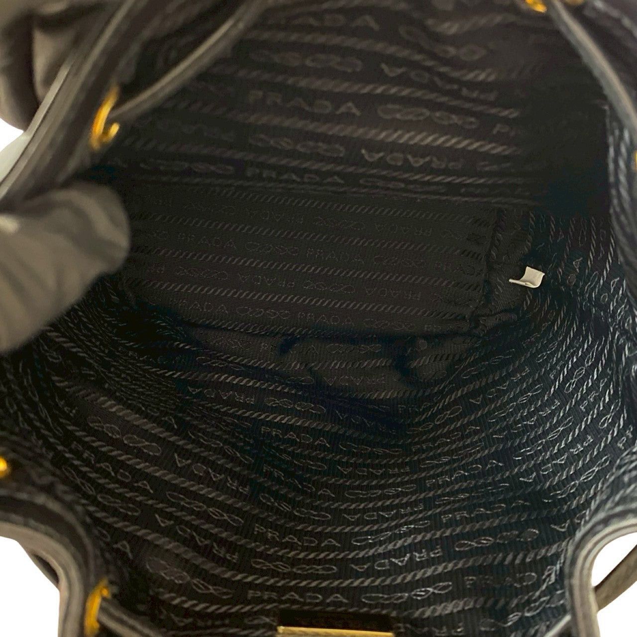 Prada Prada Shoulder Bag Black Cotton Size ONE SIZE - 9 Thumbnail