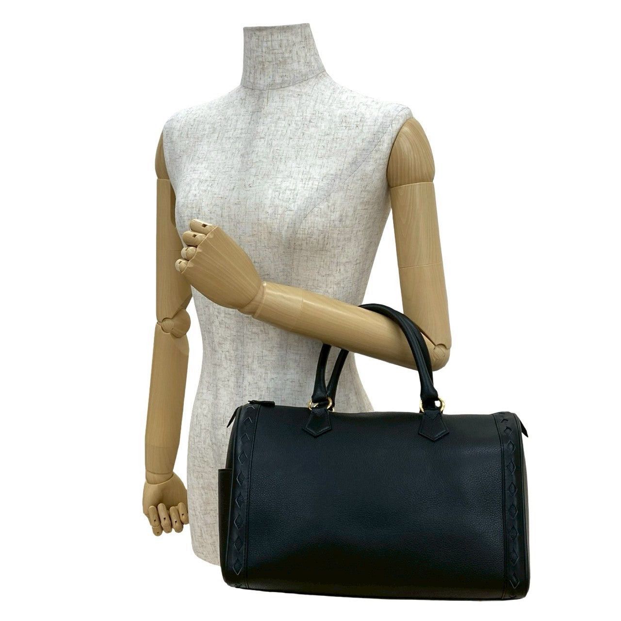 Yves Saint Laurent Yves Saint Laurent Handbag Black Leather Size ONE SIZE - 2 Thumbnail