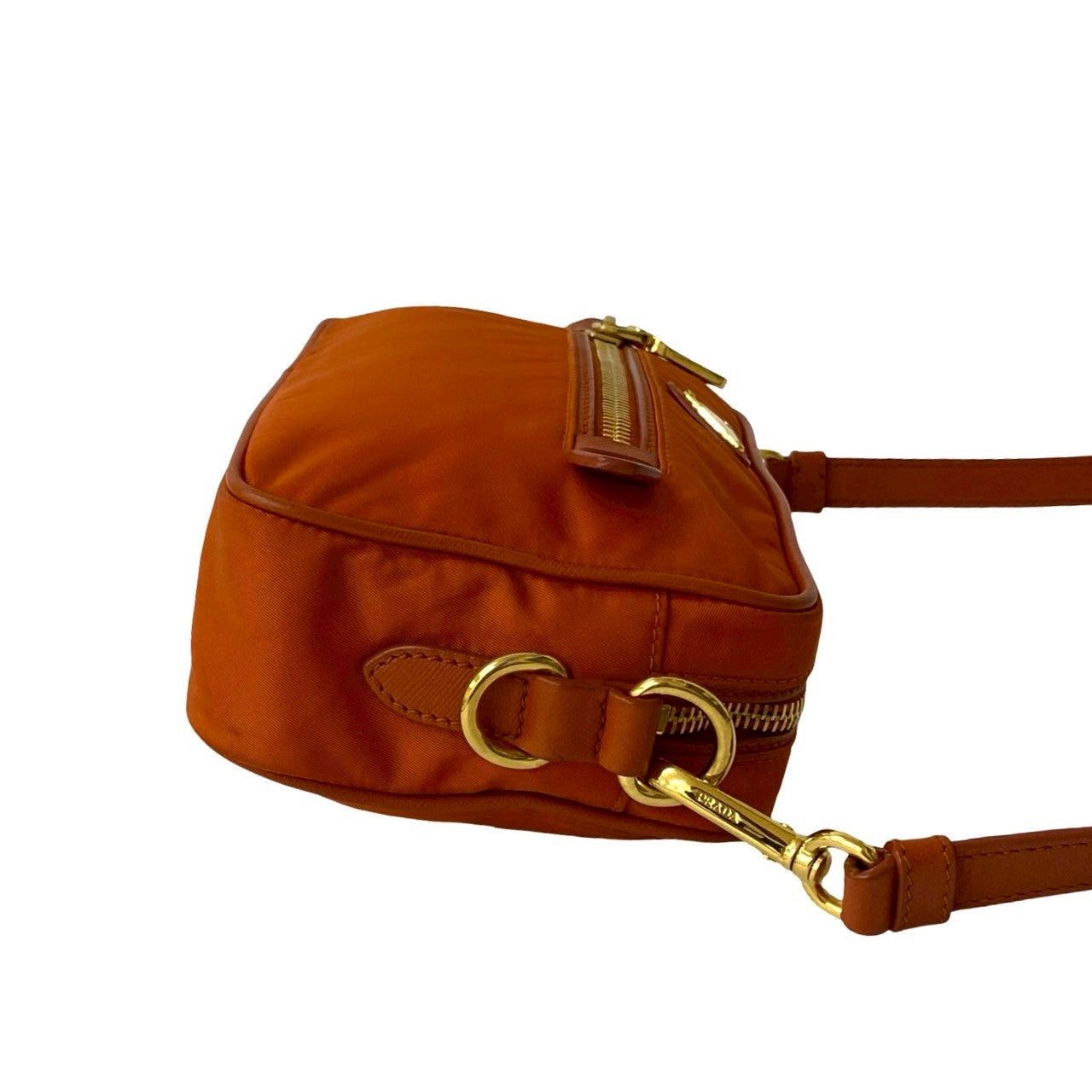 Prada Prada Shoulder Bag Orange Synthetic Size ONE SIZE - 6 Thumbnail