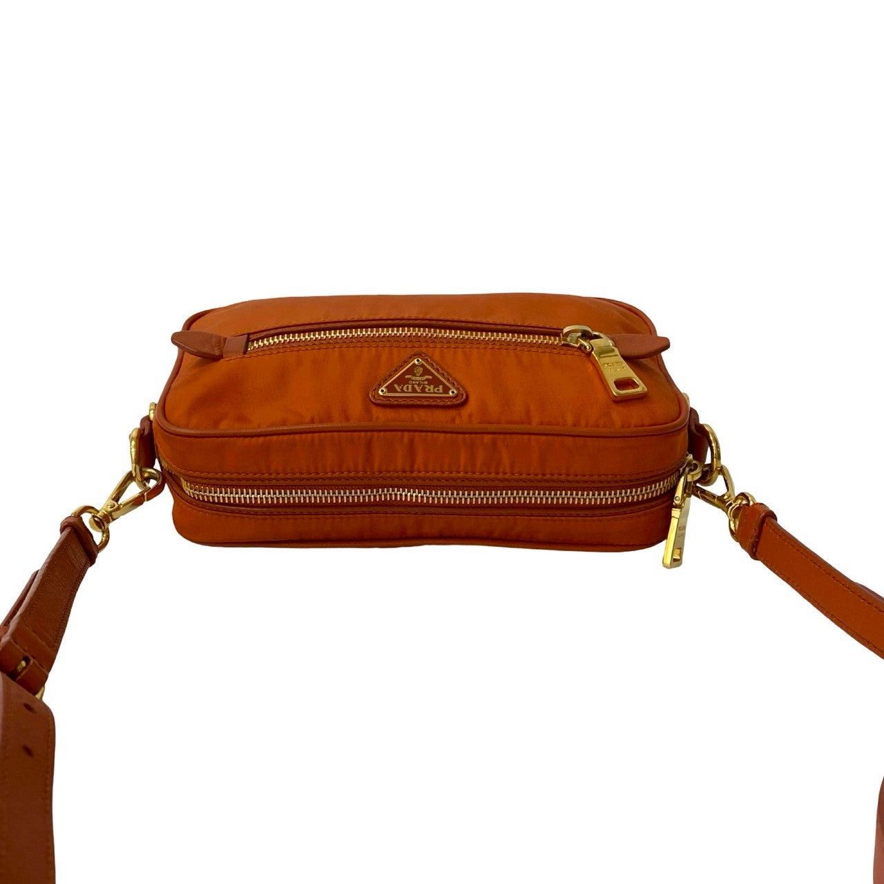 Prada Prada Shoulder Bag Orange Synthetic Size ONE SIZE - 4 Thumbnail