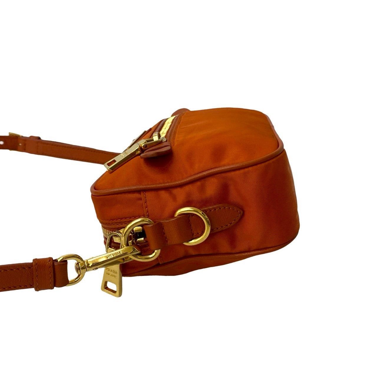 Prada Prada Shoulder Bag Orange Synthetic Size ONE SIZE - 5 Thumbnail