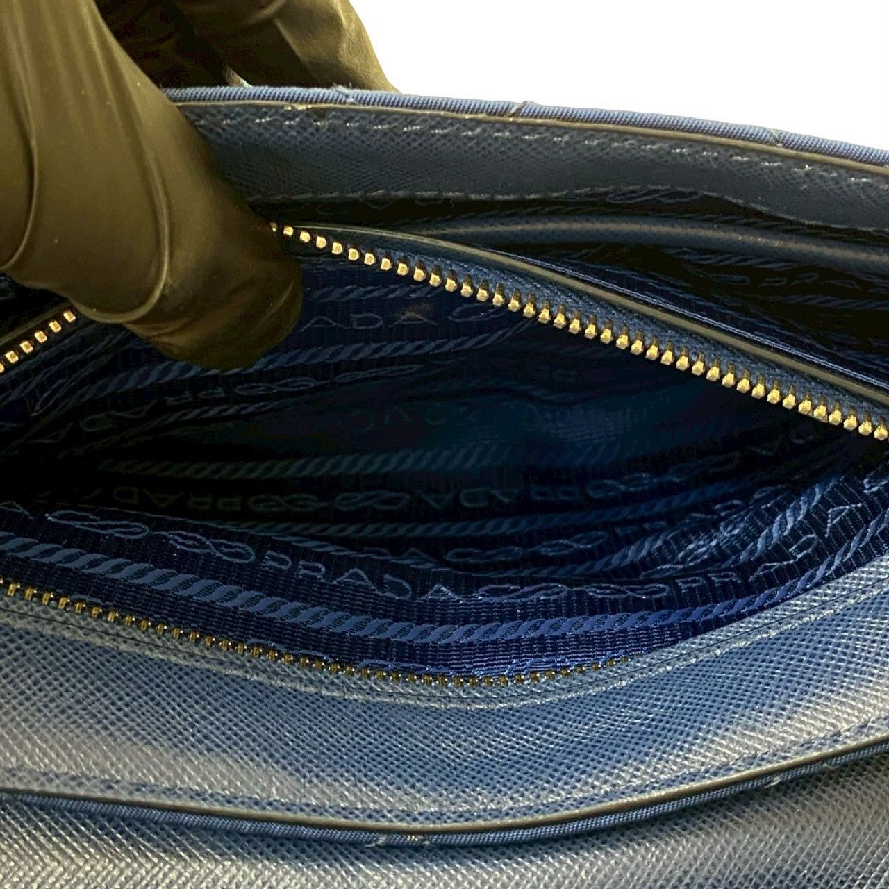 Prada Prada Shoulder Bag Blue Synthetic Size ONE SIZE - 10 Thumbnail