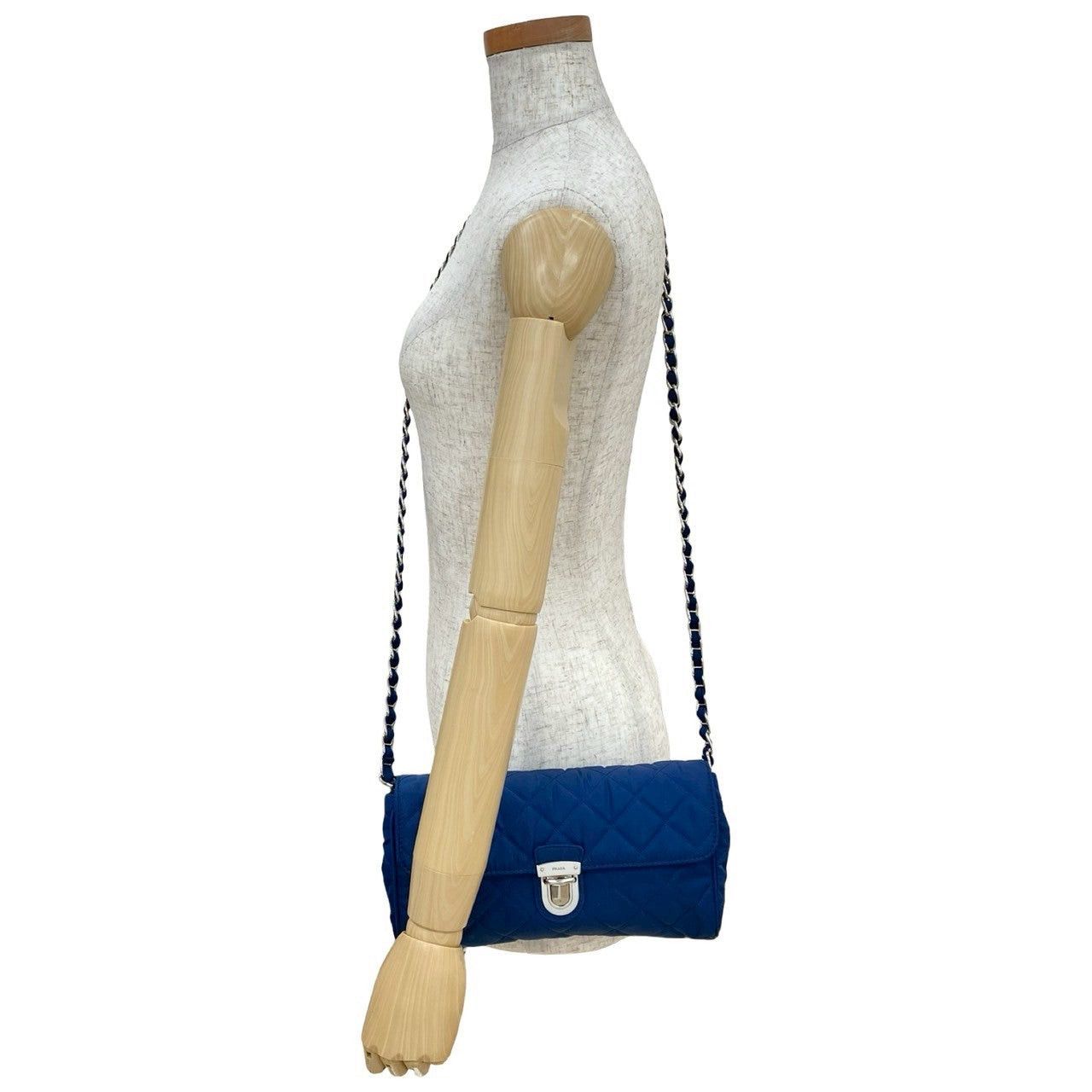 Prada Prada Shoulder Bag Blue Synthetic Size ONE SIZE - 2 Thumbnail