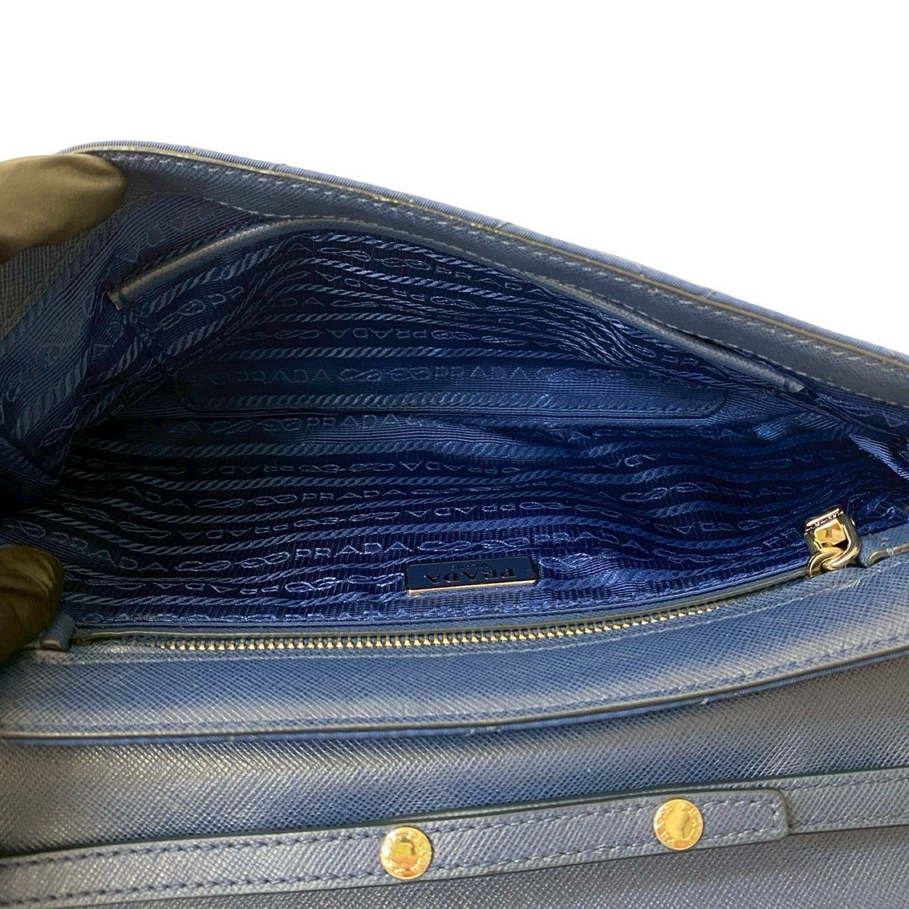 Prada Prada Shoulder Bag Blue Synthetic Size ONE SIZE - 9 Thumbnail
