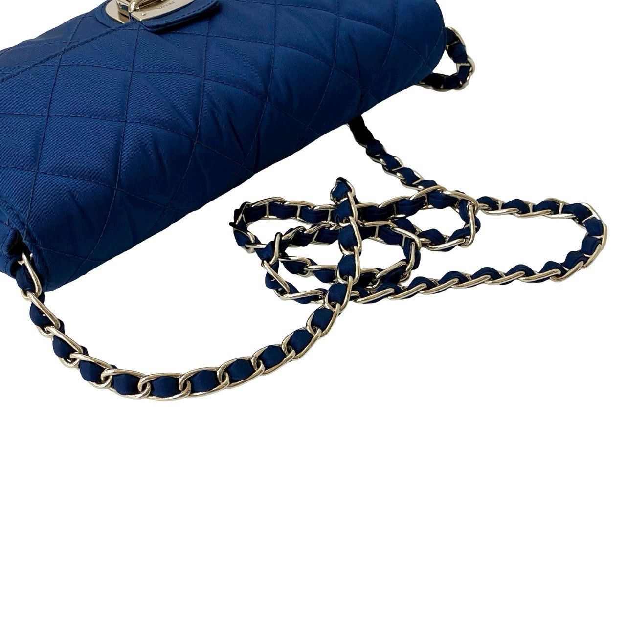 Prada Prada Shoulder Bag Blue Synthetic Size ONE SIZE - 4 Thumbnail