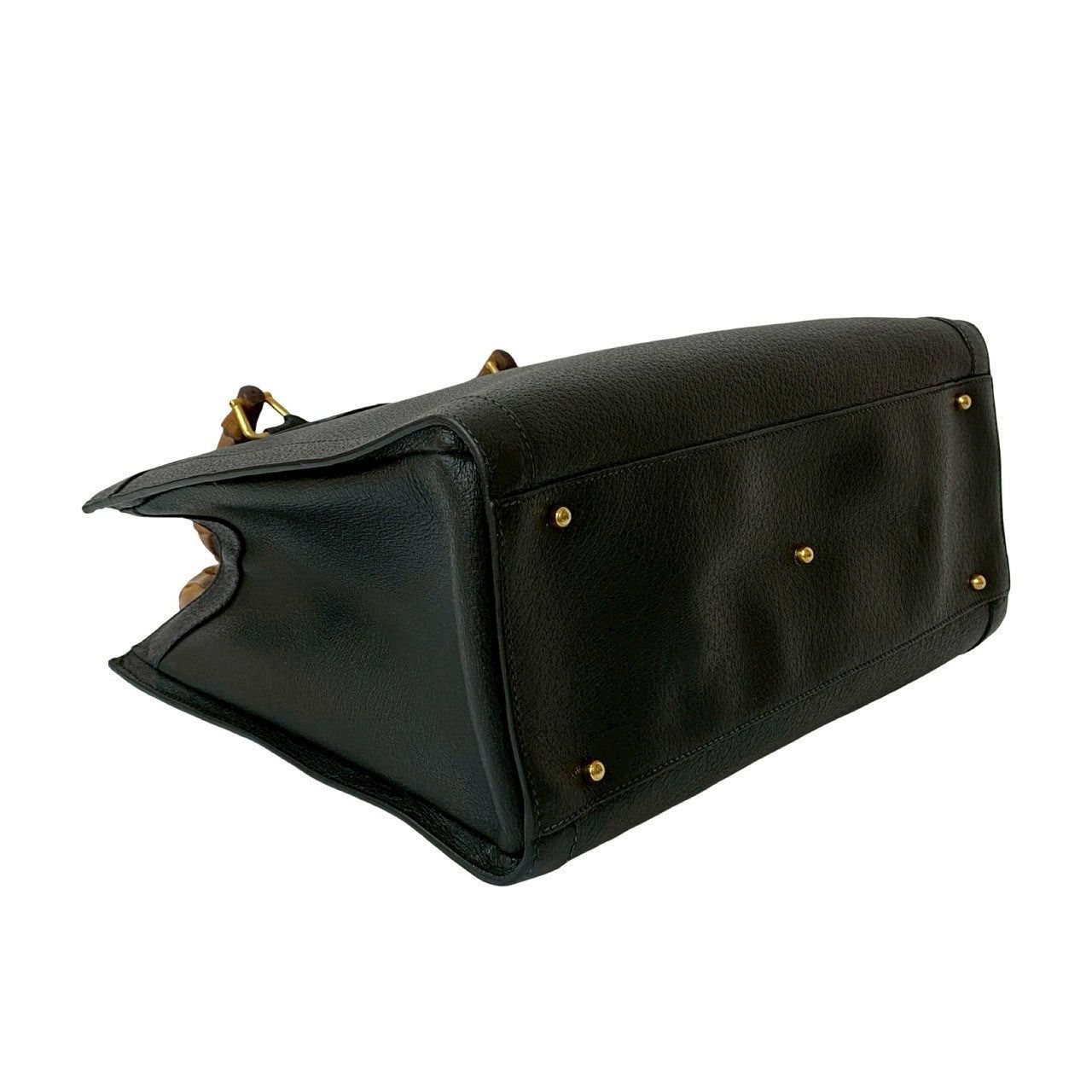 Gucci Gucci Handbag Black Leather Size ONE SIZE - 7 Thumbnail