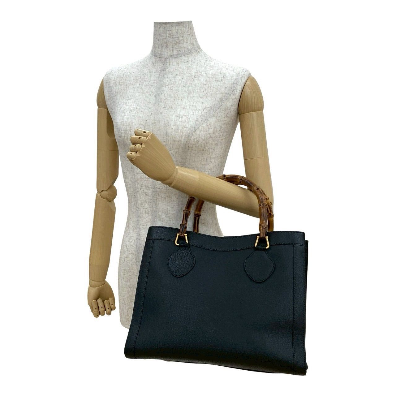 Gucci Gucci Handbag Black Leather Size ONE SIZE - 2 Thumbnail
