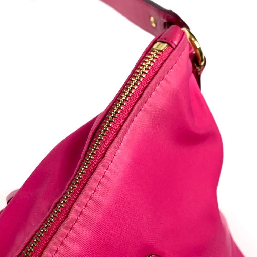 Salvatore Ferragamo Salvatore Ferragamo Gancini Logo Double Briefcase Tote Bag Shoulder Diagonal Hanging (E.G. Of A Rocket) Handbag Nylon Women Pink Size ONE SIZE - 10 Thumbnail