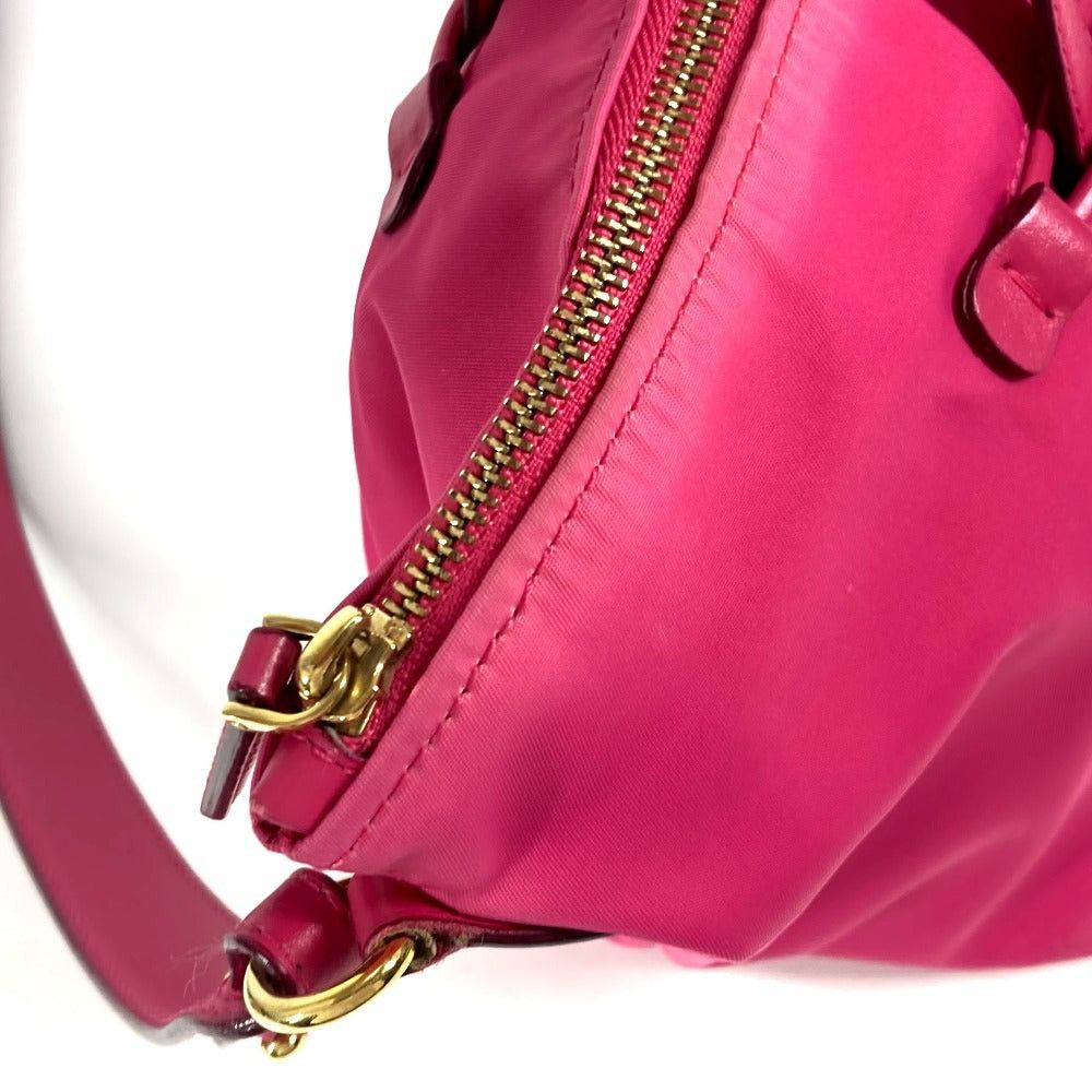 Salvatore Ferragamo Salvatore Ferragamo Gancini Logo Double Briefcase Tote Bag Shoulder Diagonal Hanging (E.G. Of A Rocket) Handbag Nylon Women Pink Size ONE SIZE - 11 Thumbnail