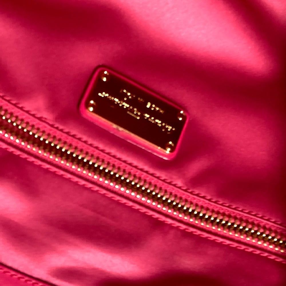 Salvatore Ferragamo Salvatore Ferragamo Gancini Logo Double Briefcase Tote Bag Shoulder Diagonal Hanging (E.G. Of A Rocket) Handbag Nylon Women Pink Size ONE SIZE - 14 Thumbnail