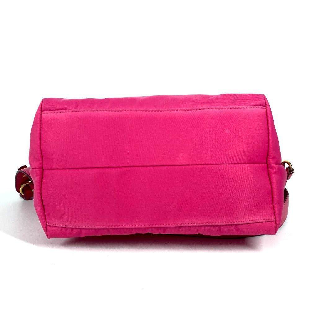 Salvatore Ferragamo Salvatore Ferragamo Gancini Logo Double Briefcase Tote Bag Shoulder Diagonal Hanging (E.G. Of A Rocket) Handbag Nylon Women Pink Size ONE SIZE - 5 Thumbnail