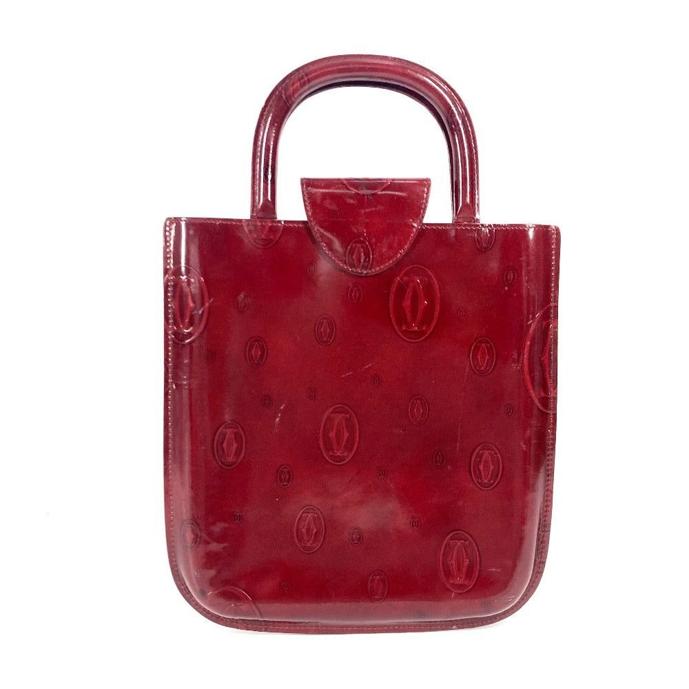 Cartier Cartier Happy Birthday Logo Briefcase Tote Bag Handbag Leather Women Red Size ONE SIZE - 2 Thumbnail