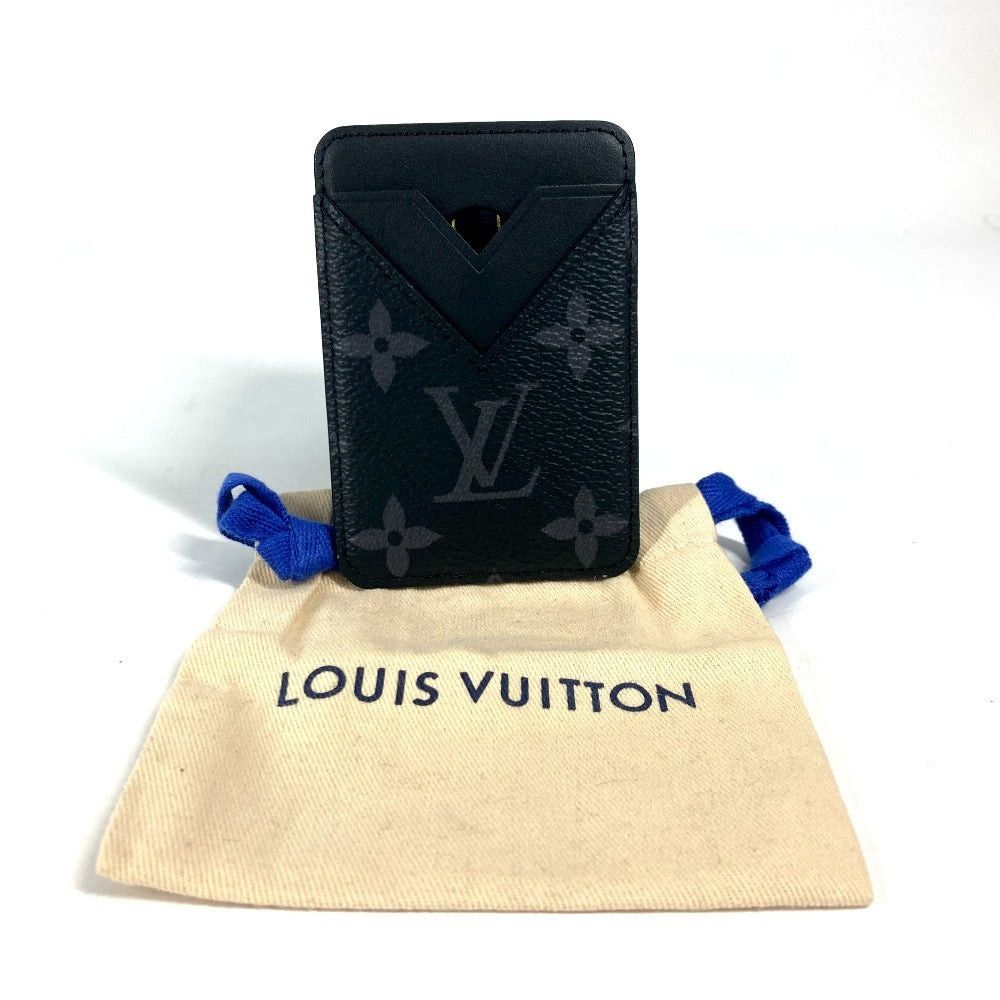 Louis Vuitton Louis Vuitton M12602 Monogram Eclipse Port Cult Magnet Holder For A Season Ticket Card Case Canvas Unisex Black Size ONE SIZE - 11 Thumbnail