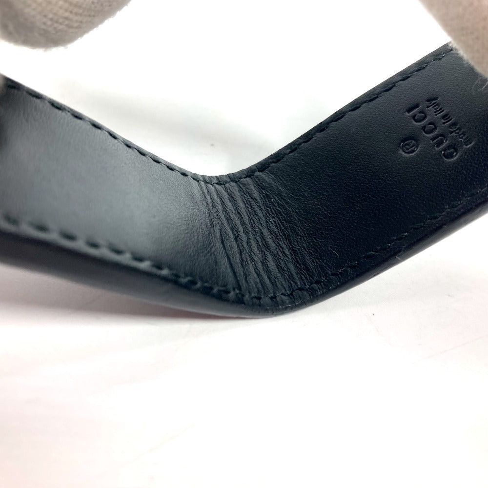 Gucci Gucci 522867 Gg Guccissima Wallet Money Clip Striped Leather Unisex Black Size ONE SIZE - 7 Thumbnail