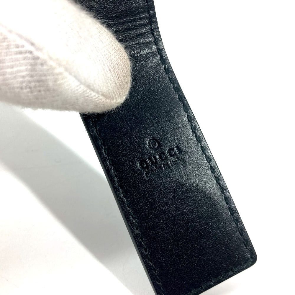 Gucci Gucci 522867 Gg Guccissima Wallet Money Clip Striped Leather Unisex Black Size ONE SIZE - 6 Thumbnail