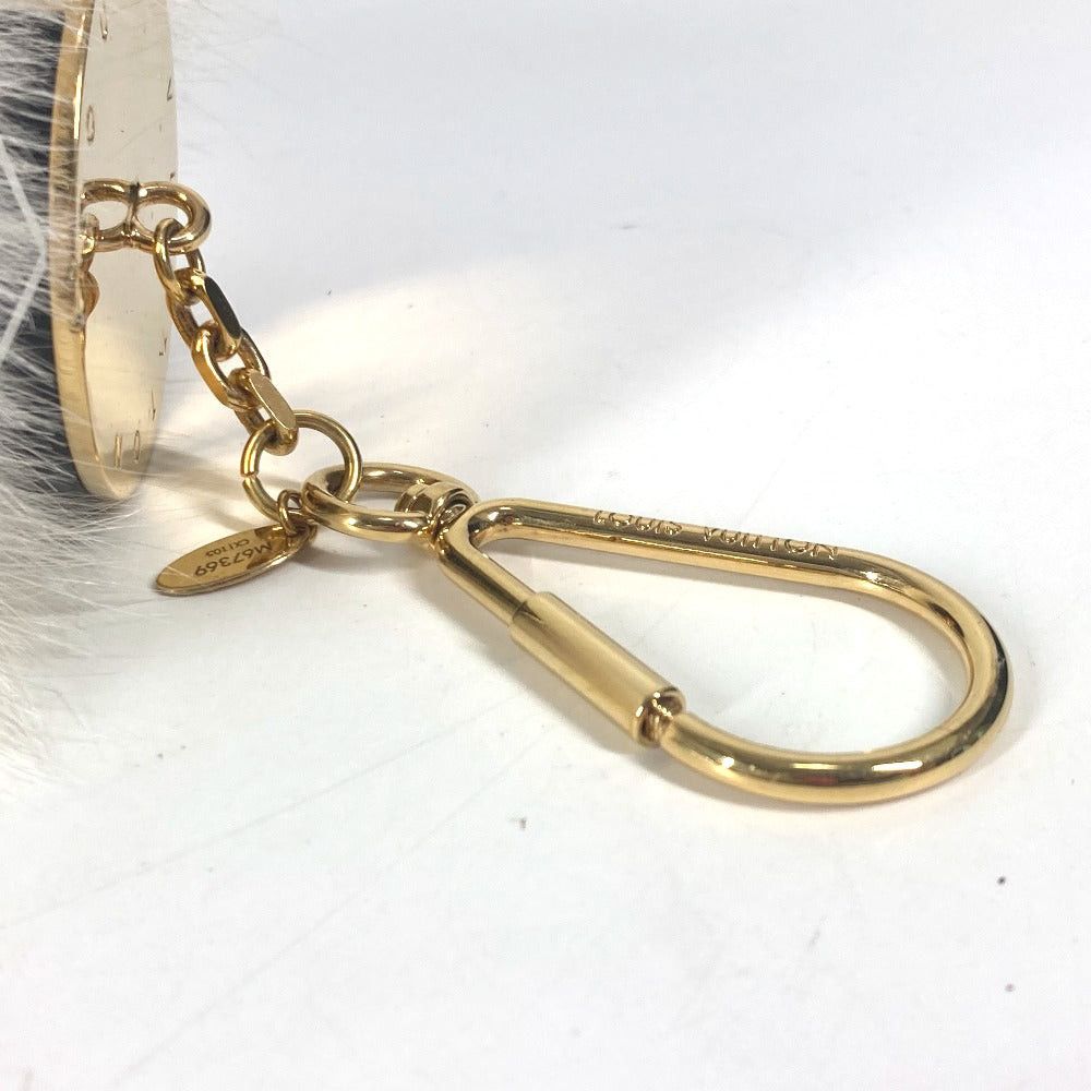 Louis Vuitton Louis Vuitton M67369 Fur Heart Logo Bag Charm Fuzzy V Accessories Keychain Women White Size ONE SIZE - 10 Thumbnail