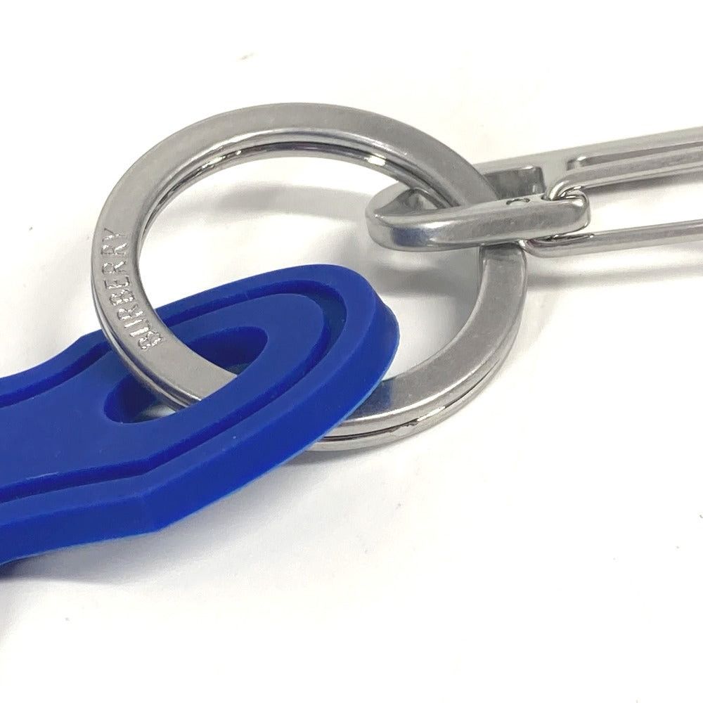 Burberry Burberry Logo With Carabiner Bag Charm Accessories Keychain Rubber Unisex Blue Size ONE SIZE - 6 Thumbnail