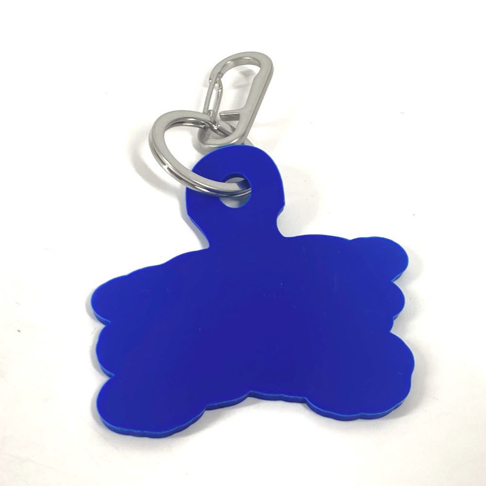 Burberry Burberry Logo With Carabiner Bag Charm Accessories Keychain Rubber Unisex Blue Size ONE SIZE - 2 Thumbnail