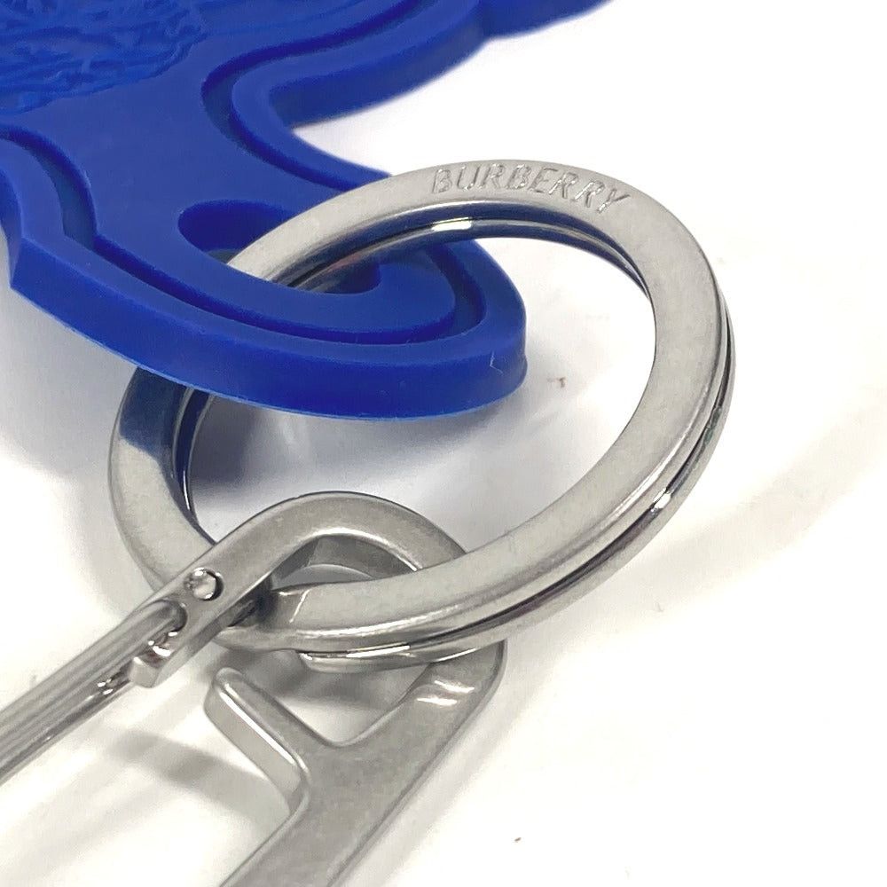 Burberry Burberry Logo With Carabiner Bag Charm Accessories Keychain Rubber Unisex Blue Size ONE SIZE - 8 Thumbnail