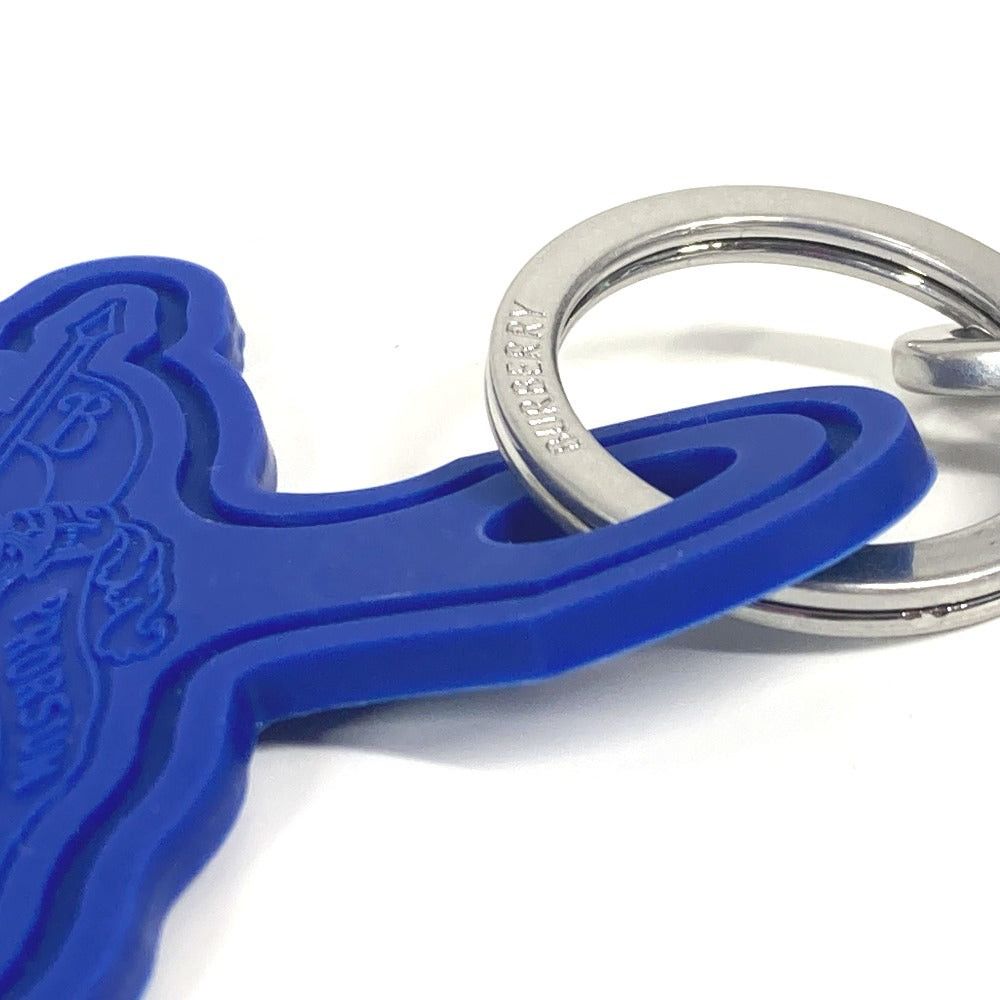 Burberry Burberry Logo With Carabiner Bag Charm Accessories Keychain Rubber Unisex Blue Size ONE SIZE - 5 Thumbnail