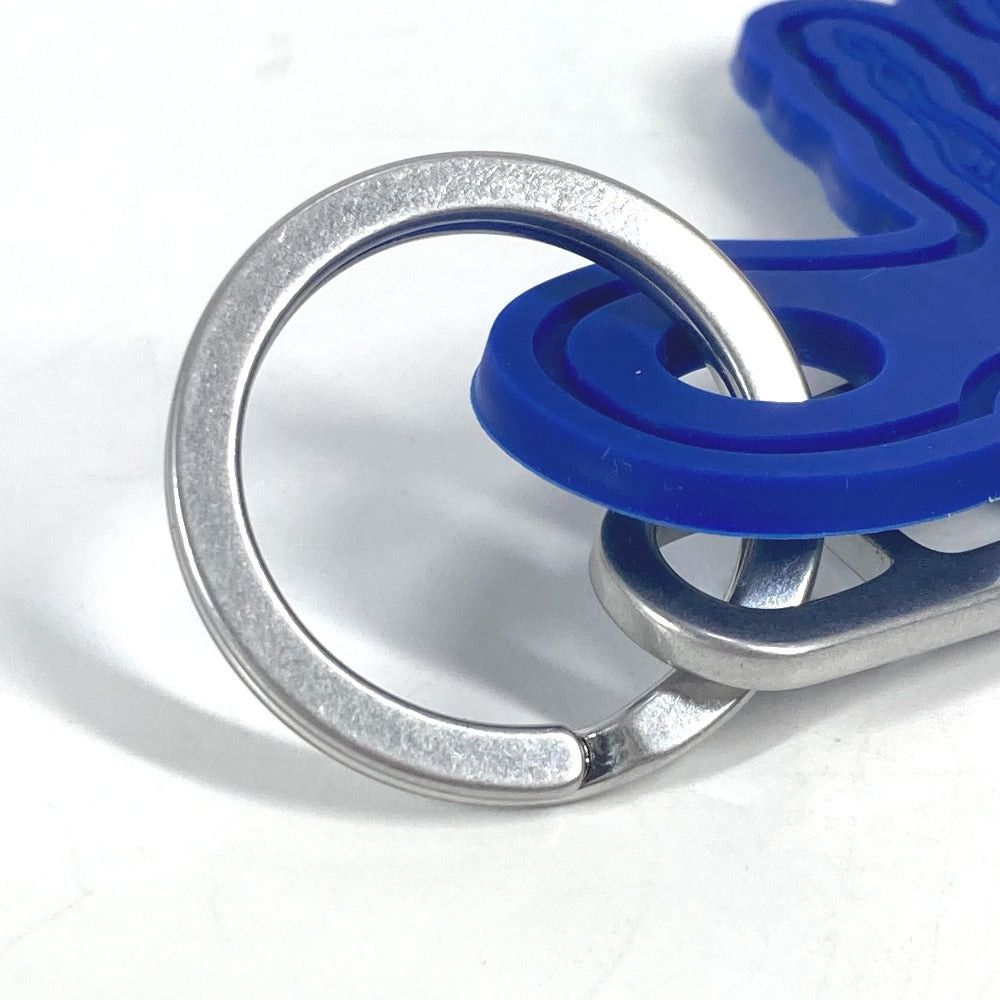 Burberry Burberry Logo With Carabiner Bag Charm Accessories Keychain Rubber Unisex Blue Size ONE SIZE - 9 Thumbnail