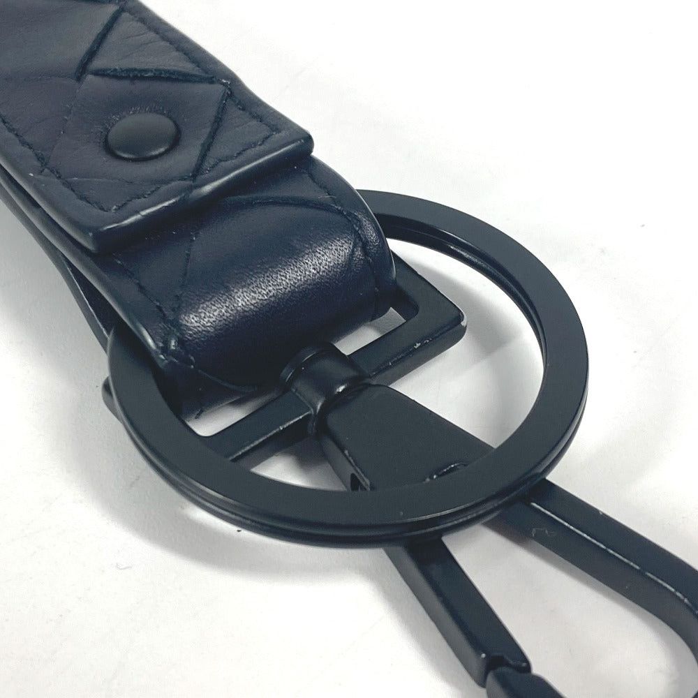 Bottega Veneta Bottega Veneta 607492 Leather-Weaving Technique Bag Charm Accessories Keychain Leather Unisex Black Size ONE SIZE - 4 Thumbnail