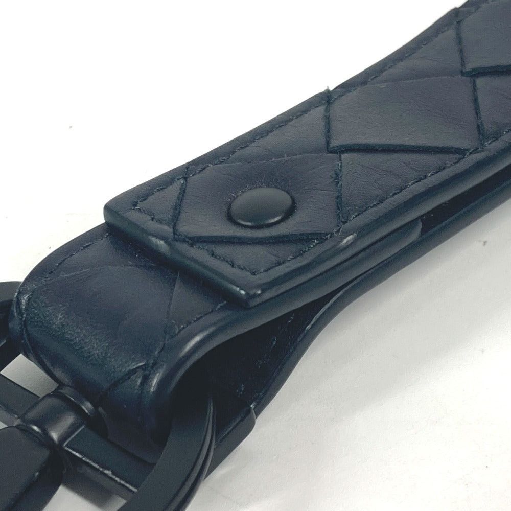 Bottega Veneta Bottega Veneta 607492 Leather-Weaving Technique Bag Charm Accessories Keychain Leather Unisex Black Size ONE SIZE - 6 Thumbnail