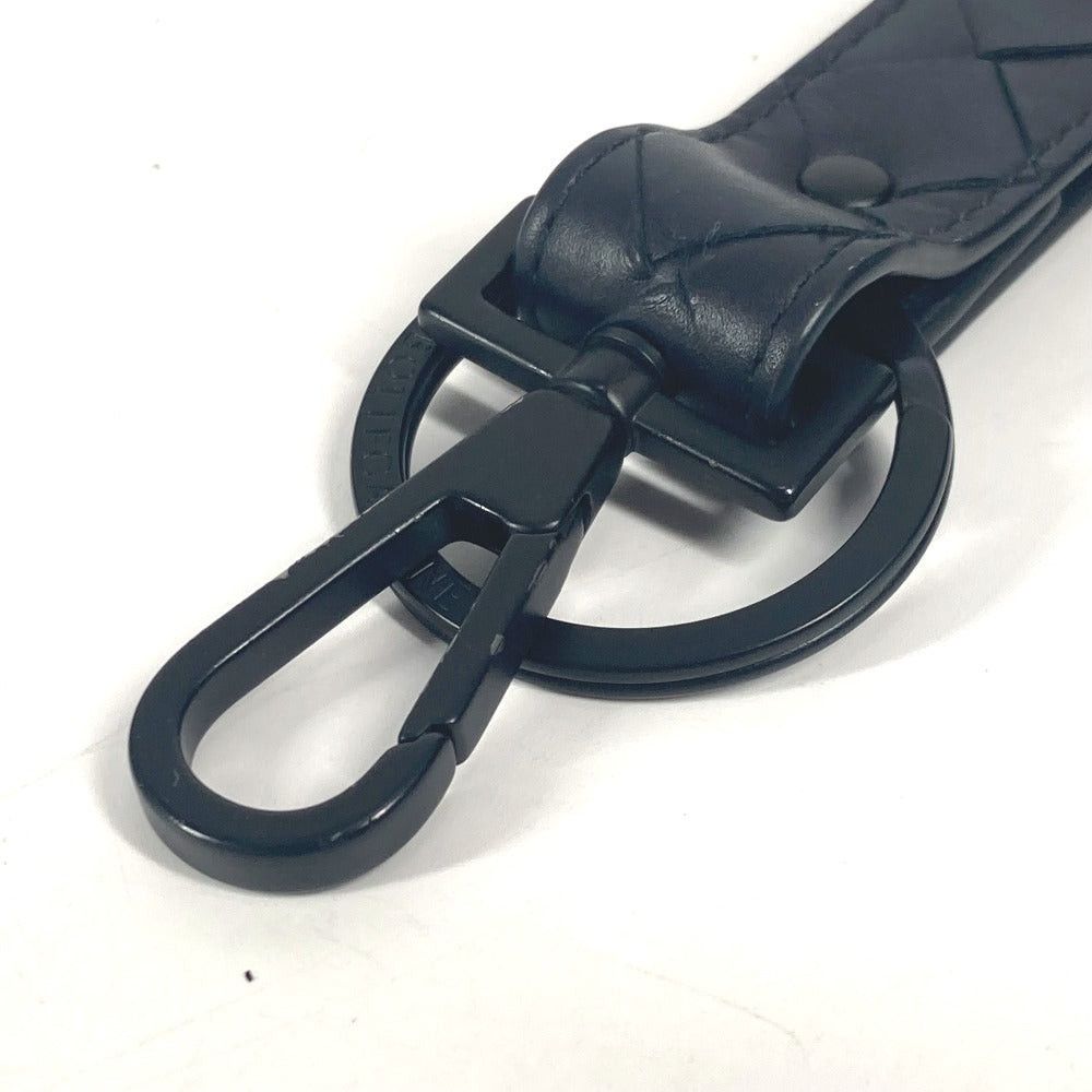 Bottega Veneta Bottega Veneta 607492 Leather-Weaving Technique Bag Charm Accessories Keychain Leather Unisex Black Size ONE SIZE - 9 Thumbnail