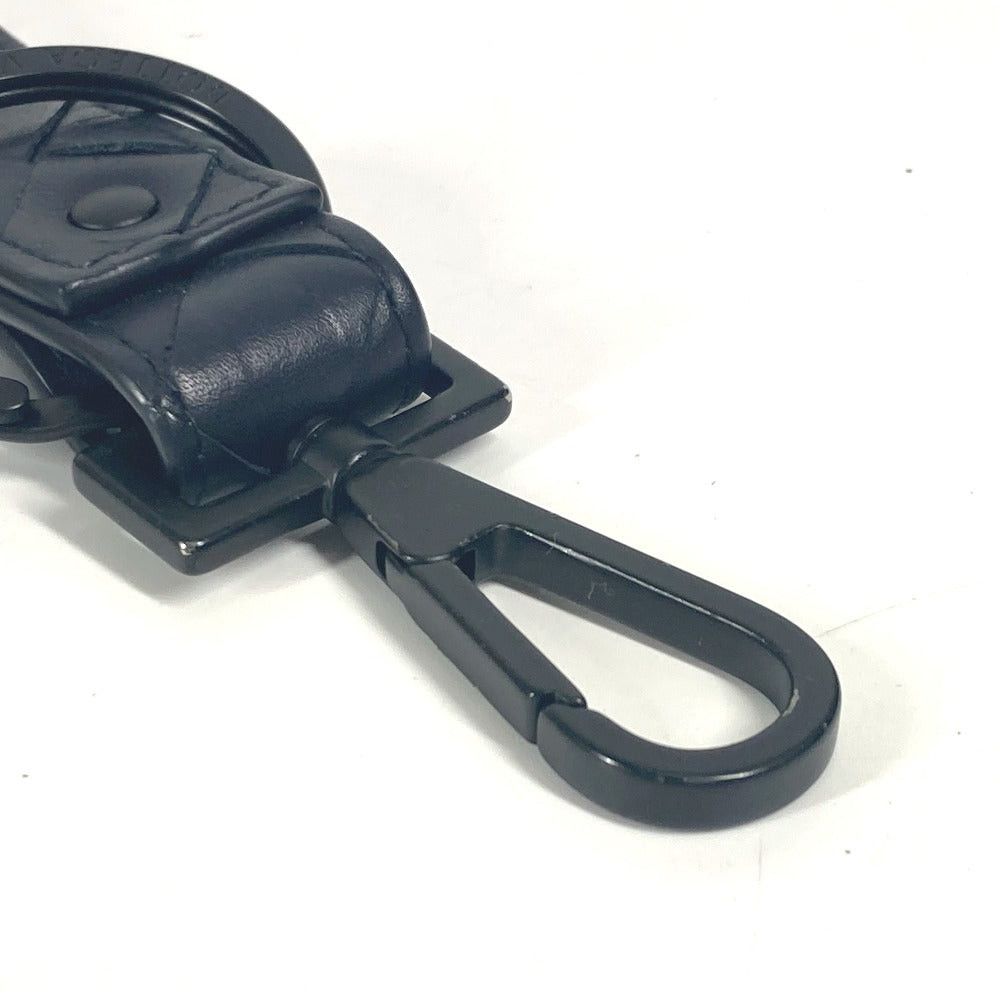 Bottega Veneta Bottega Veneta 607492 Leather-Weaving Technique Bag Charm Accessories Keychain Leather Unisex Black Size ONE SIZE - 3 Thumbnail