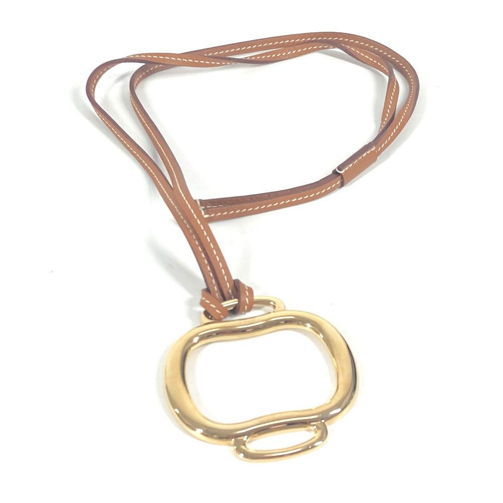 Hermes Hermes Book Lung (Arachnid Respiratory Organ) Accessories Pendant Necklace Metal Unisex Gold Size ONE SIZE - 2 Thumbnail