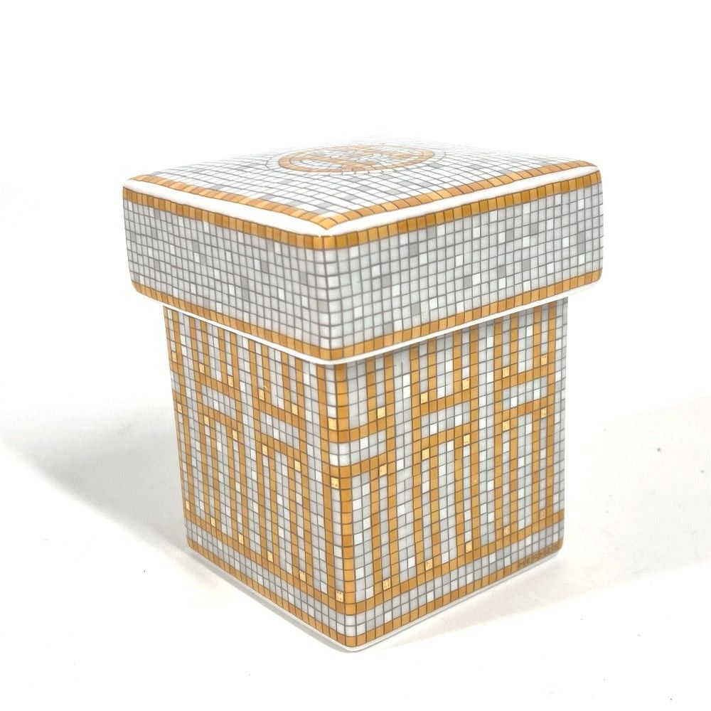 Hermes Hermes P026061P Sugarbox Sugar Pot Box 〈Mosaic Twenty-Four. Gold Pm Tableware Interior Plate Sundries China Women Size ONE SIZE - 2 Thumbnail