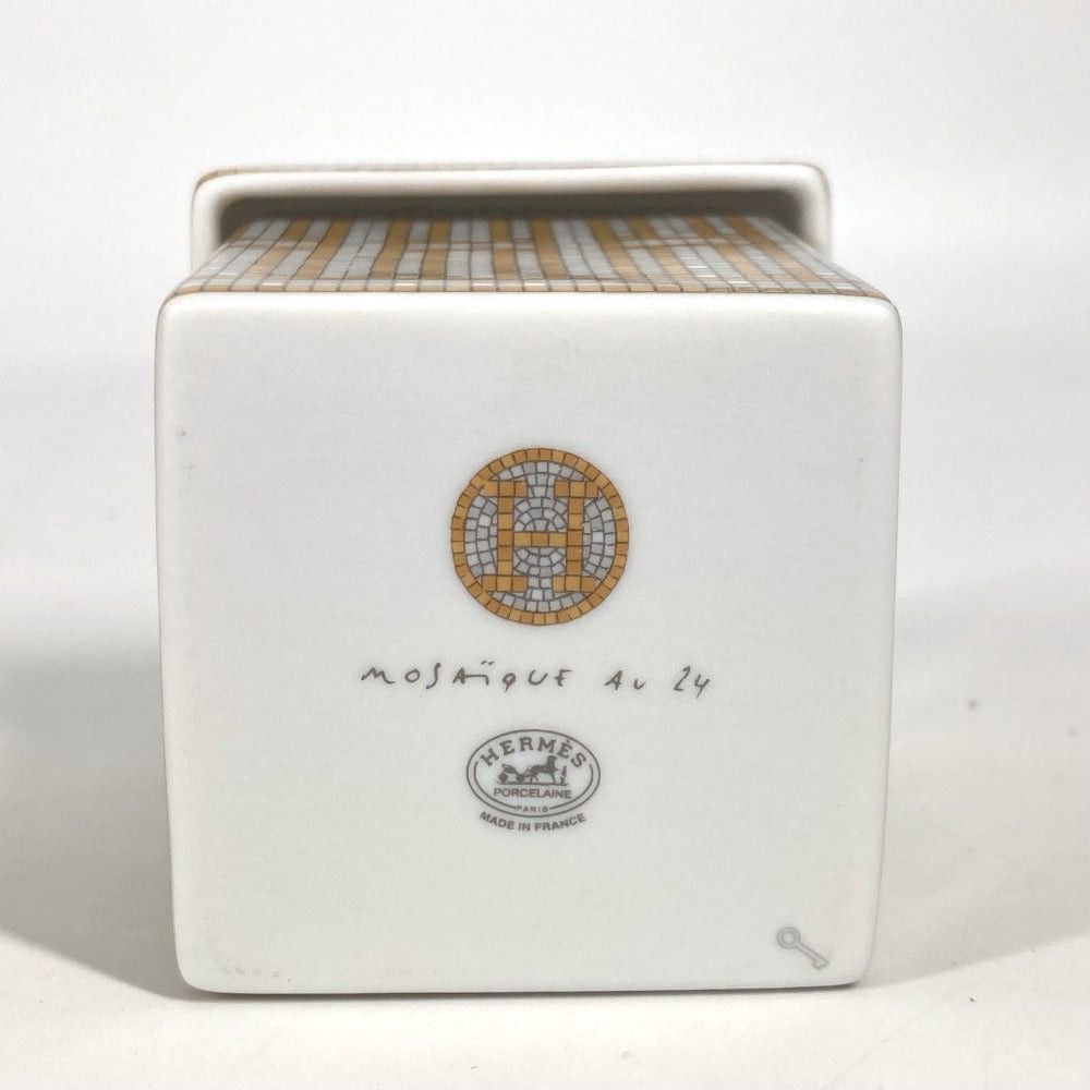Hermes Hermes P026061P Sugarbox Sugar Pot Box 〈Mosaic Twenty-Four. Gold Pm Tableware Interior Plate Sundries China Women Size ONE SIZE - 5 Thumbnail