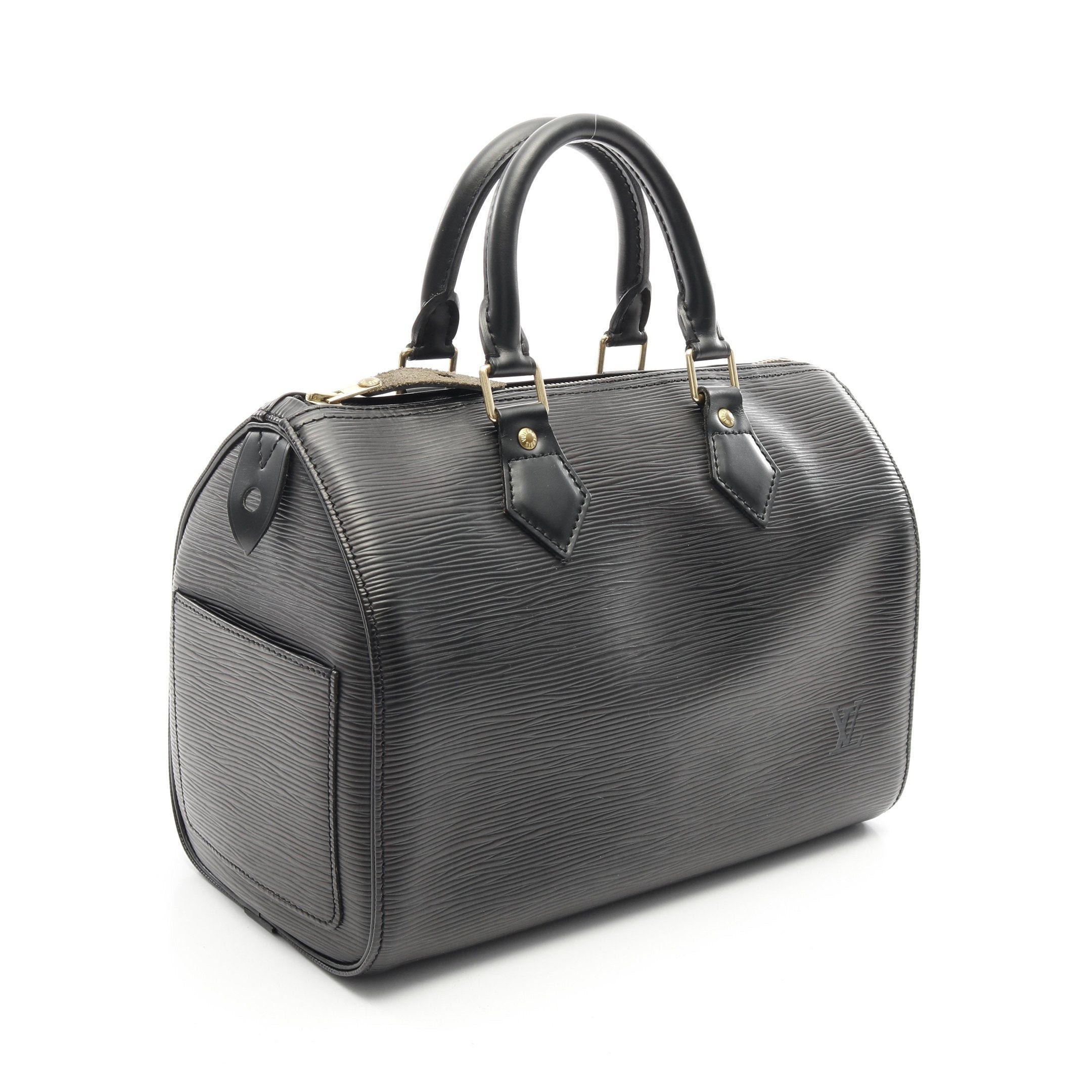 Louis Vuitton Louis Vuitton Speedy 25 Epi Noir Handbag Leather Black Size ONE SIZE - 2 Thumbnail