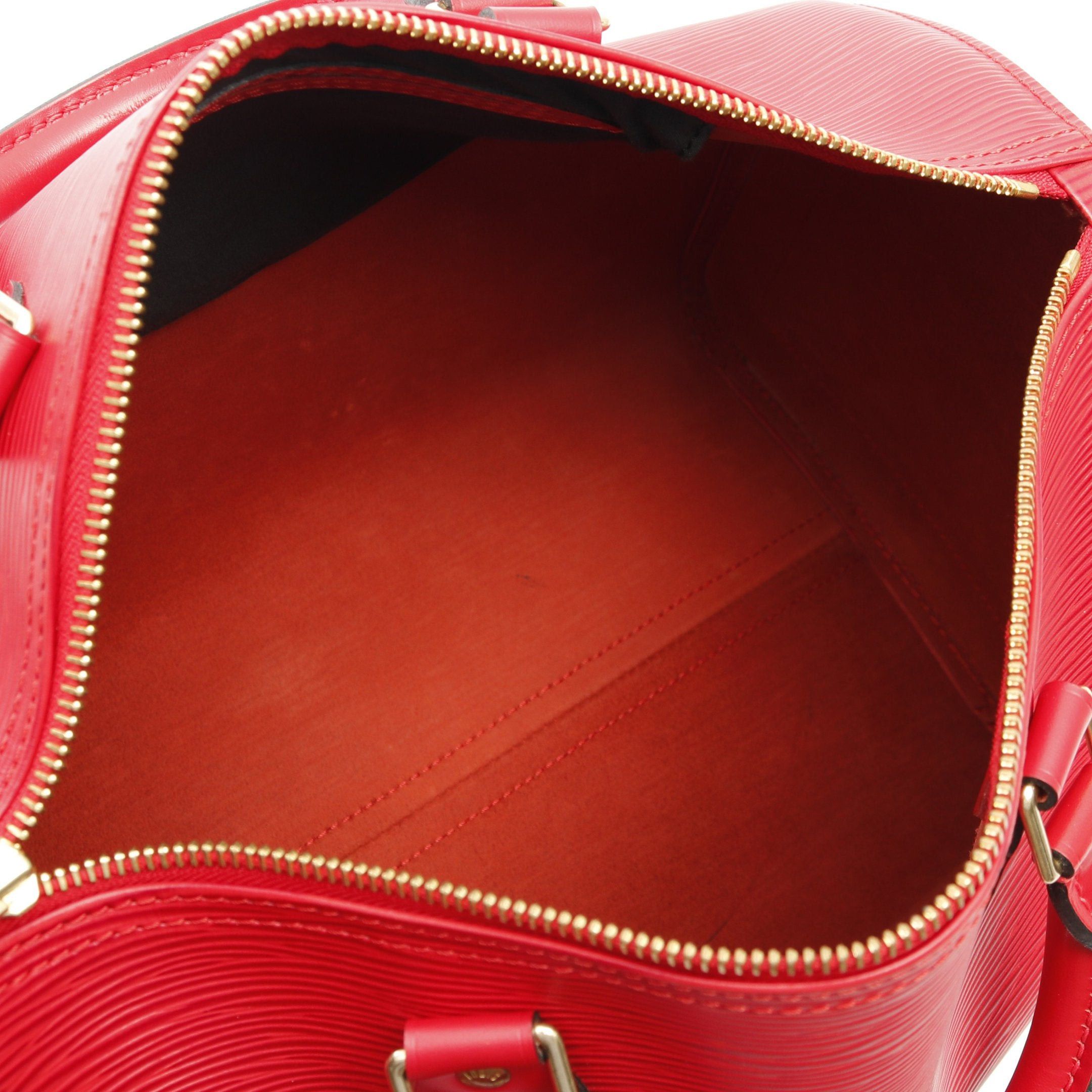 Louis Vuitton Louis Vuitton Speedy 30 Epi Castilian Red Handbag Leather Size ONE SIZE - 3 Thumbnail