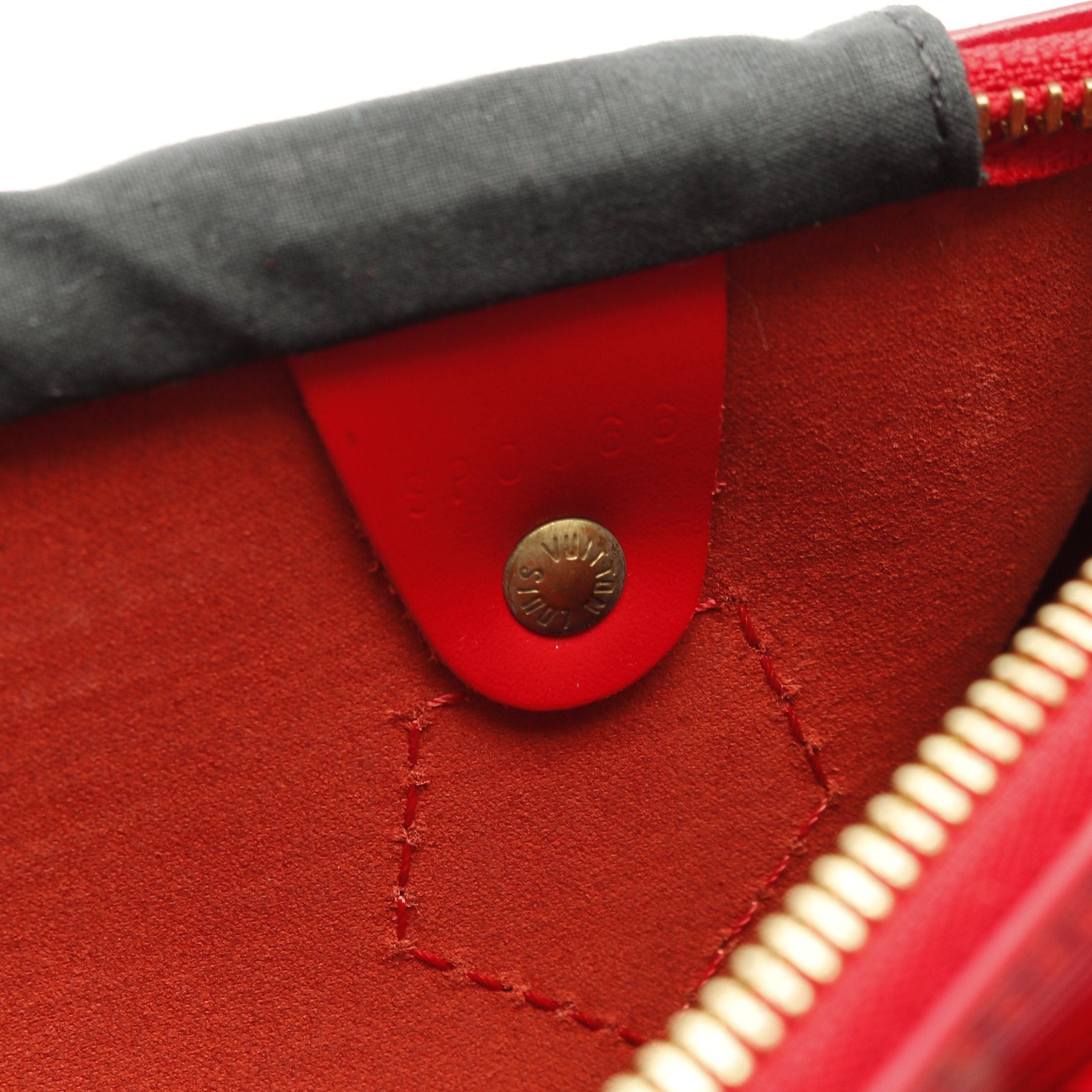 Louis Vuitton Louis Vuitton Speedy 30 Epi Castilian Red Handbag Leather Size ONE SIZE - 5 Thumbnail