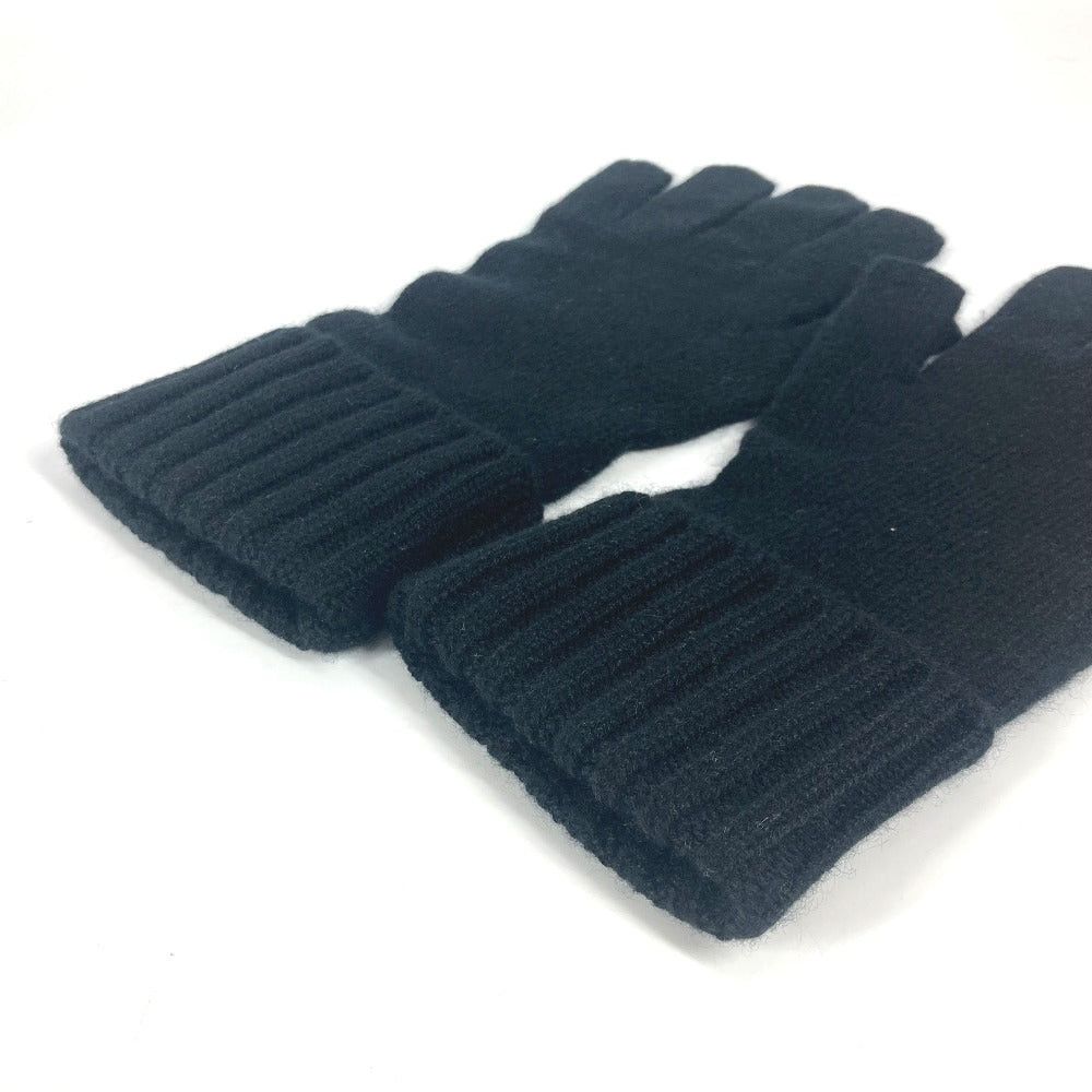 Louis Vuitton Louis Vuitton M72682 Leather Patch Tag Gon Helsinki Damier Glove Accessories Cashmere Men Black Size ONE SIZE - 2 Thumbnail