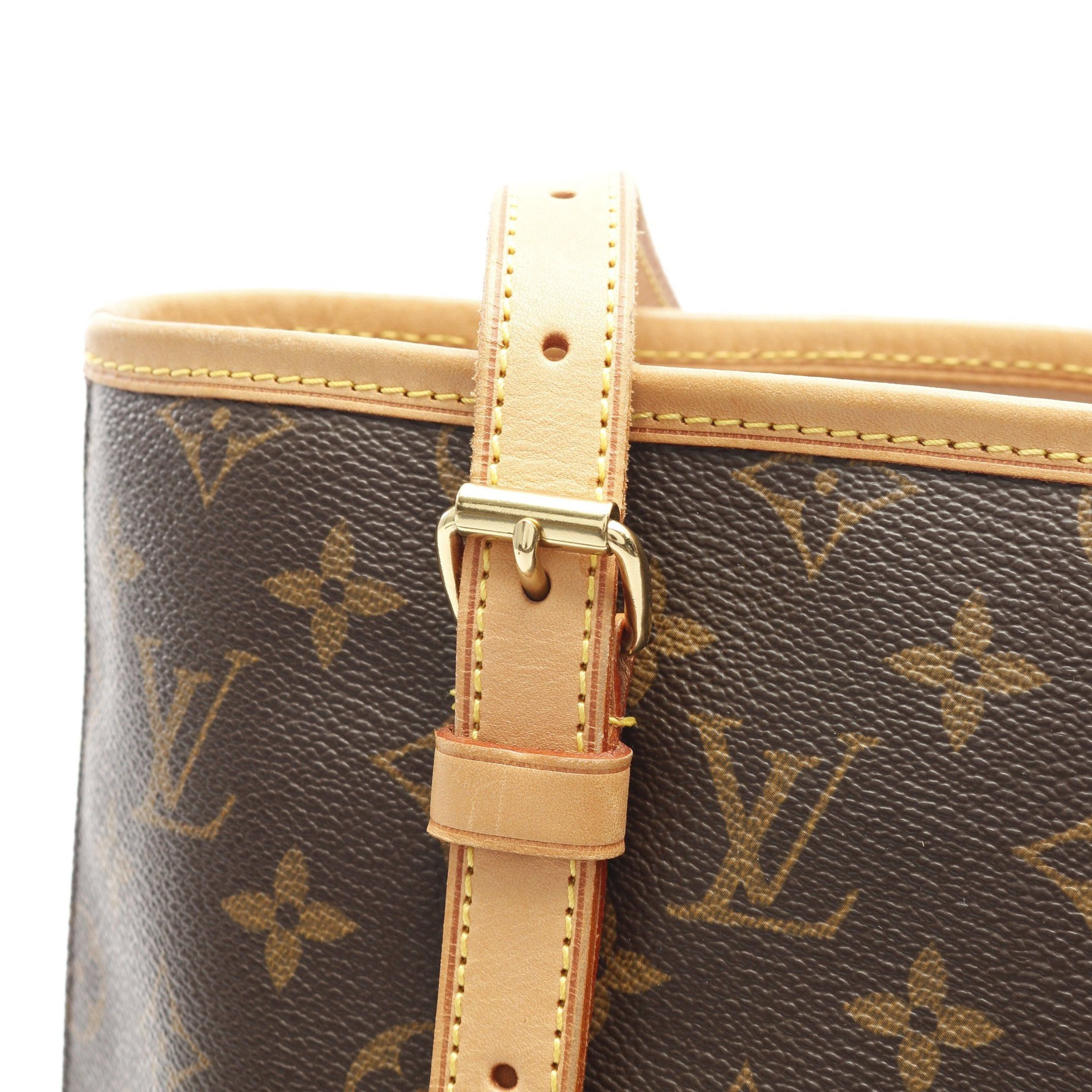 Louis Vuitton Louis Vuitton Bucket Gm Monogram Shoulder Bag Leather Brown Size ONE SIZE - 8 Thumbnail