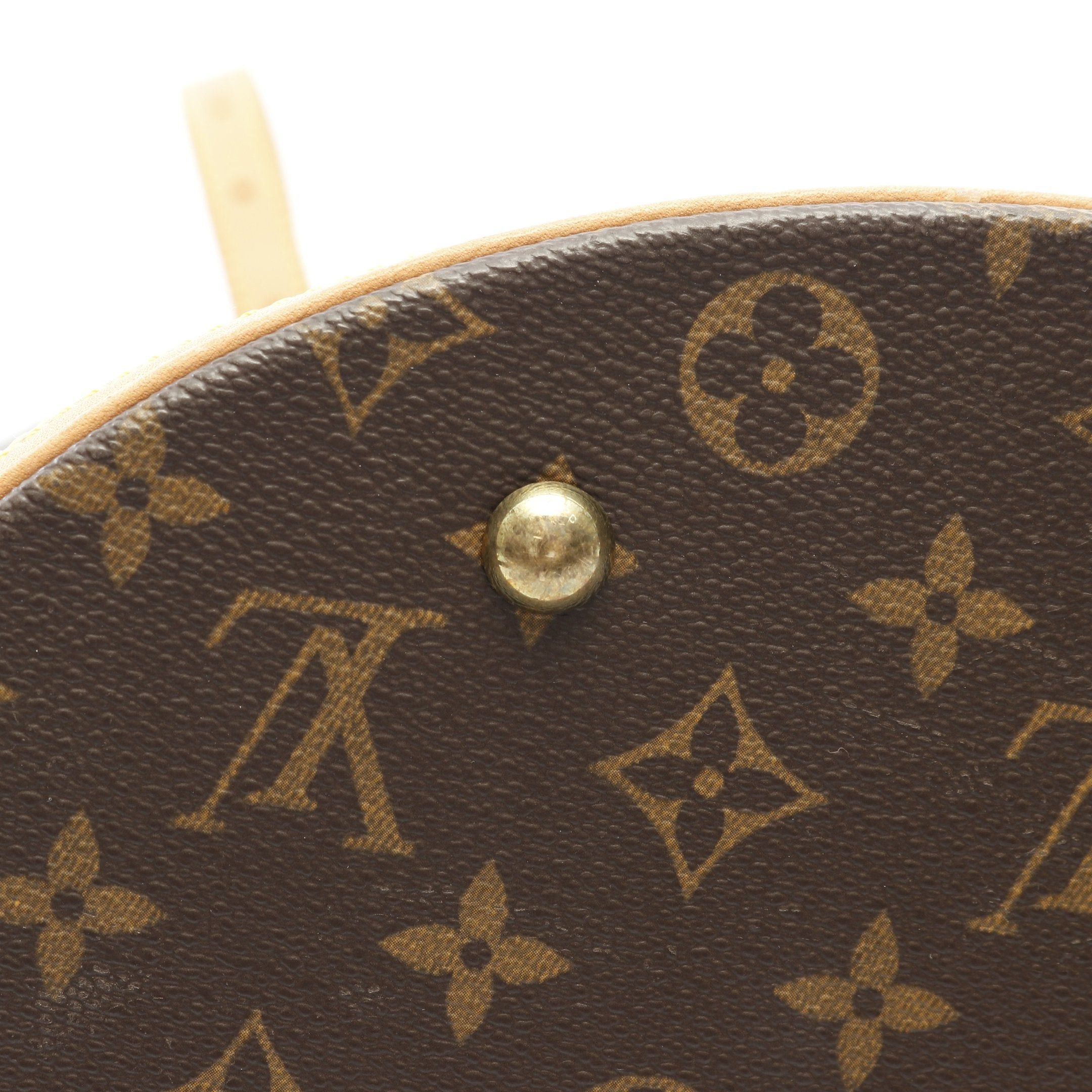 Louis Vuitton Louis Vuitton Bucket Gm Monogram Shoulder Bag Leather Brown Size ONE SIZE - 9 Thumbnail
